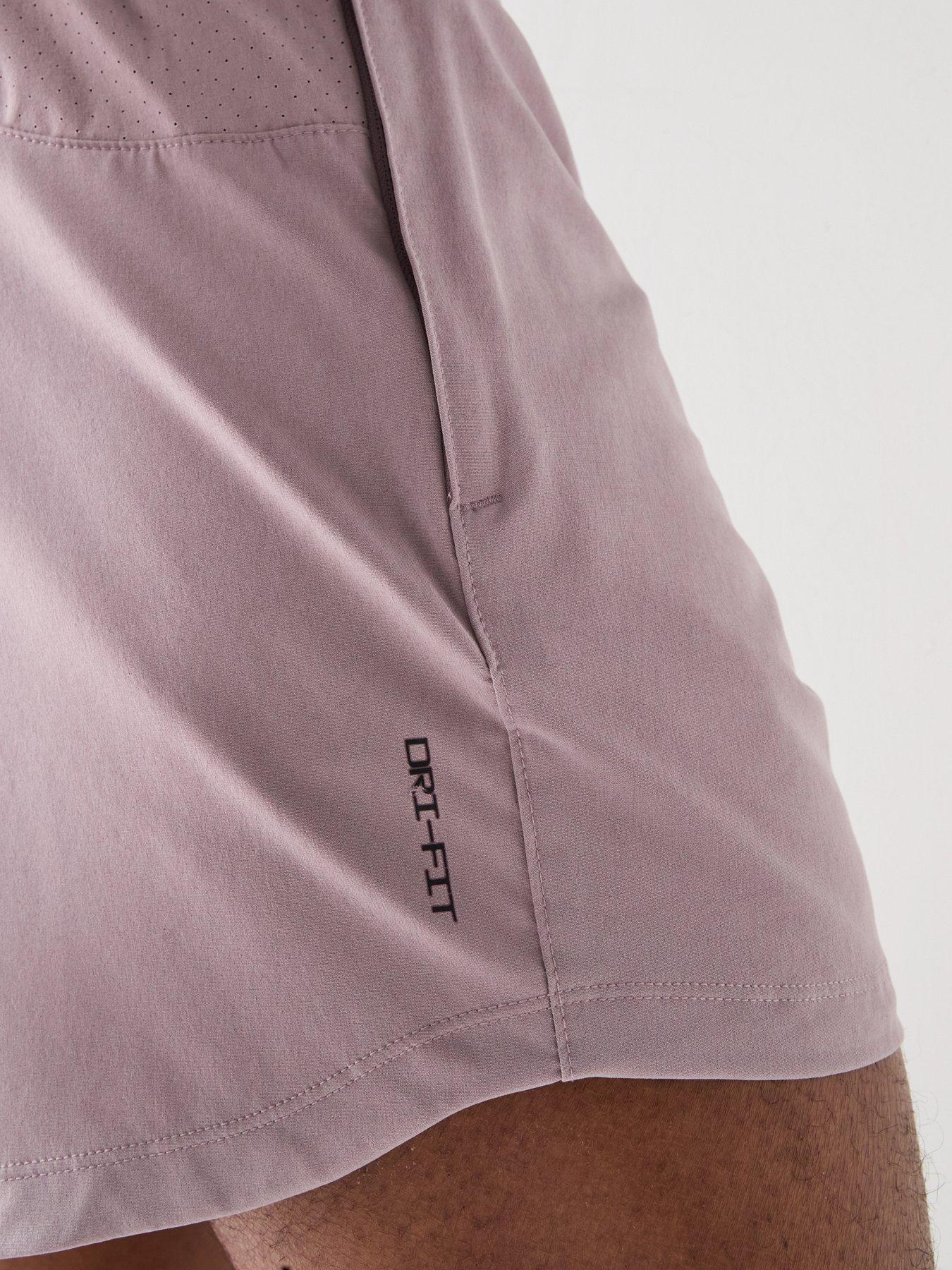 Image 6 of 6 of Nike Mens Training Dri-FIT 6 Inch Shorts - Light Purple
