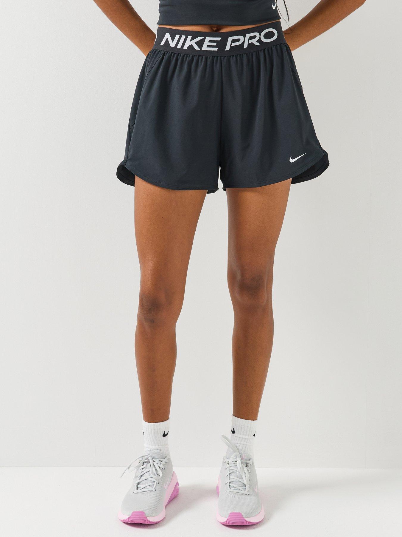 Nike Womens Training Pro 2 In 1 Shorts - Black