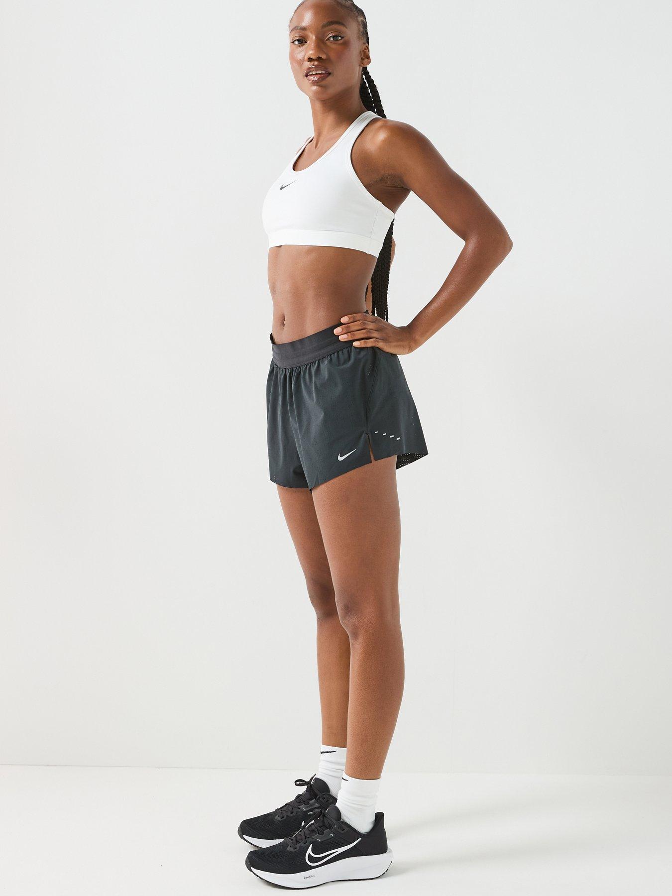 Nike Womens Running Breathe Brief Lined Running Shorts - Black | Very