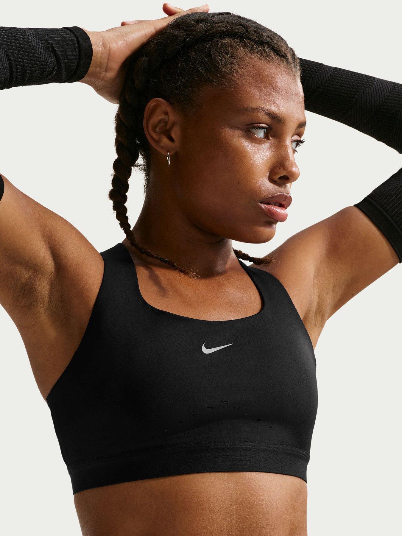 Image 1 of 5 of Nike Womens Training Swift High Support Sports Bra - Black