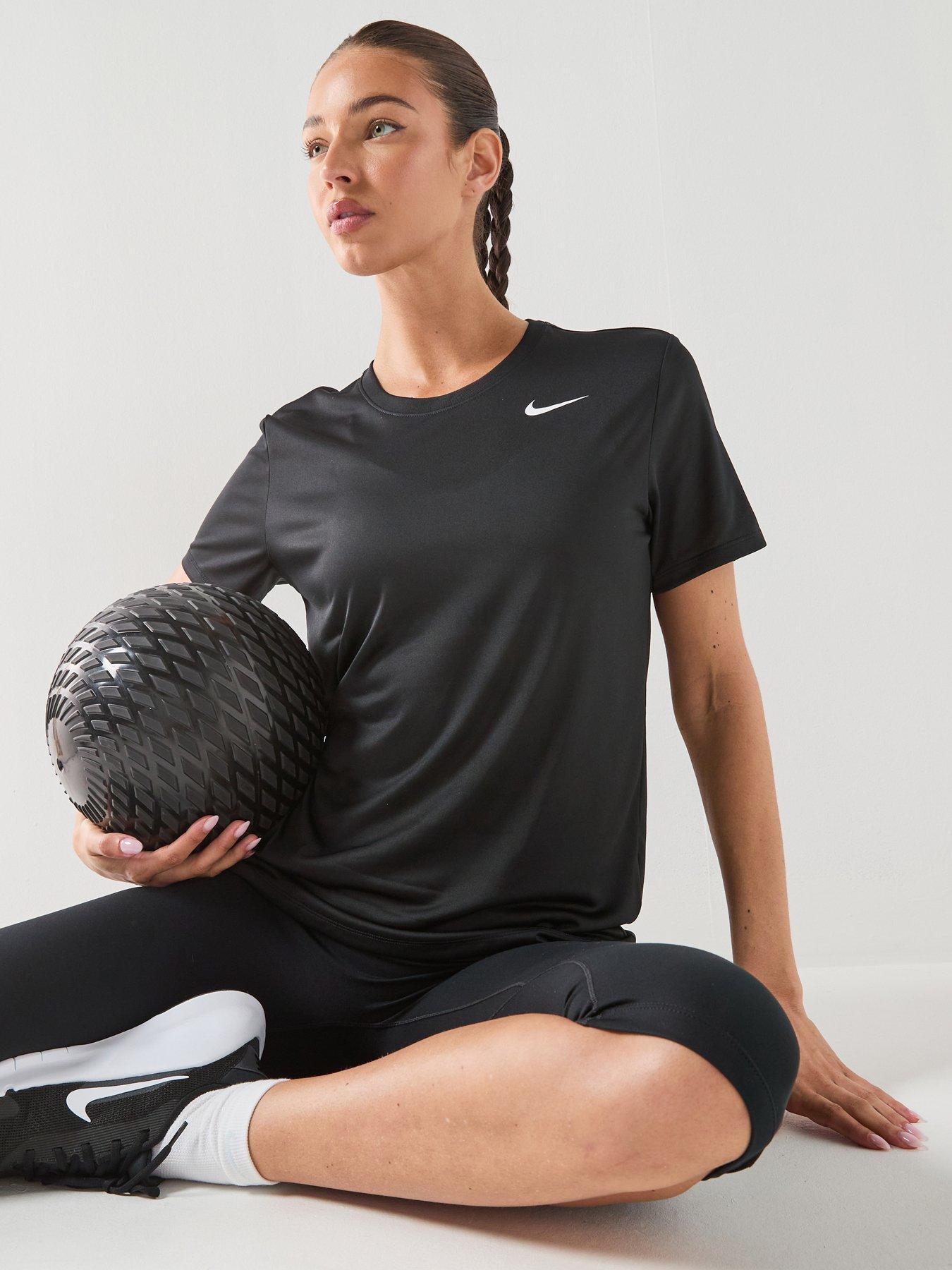 Nike Womens Training Dri-FIT T-Shirt - Black/White