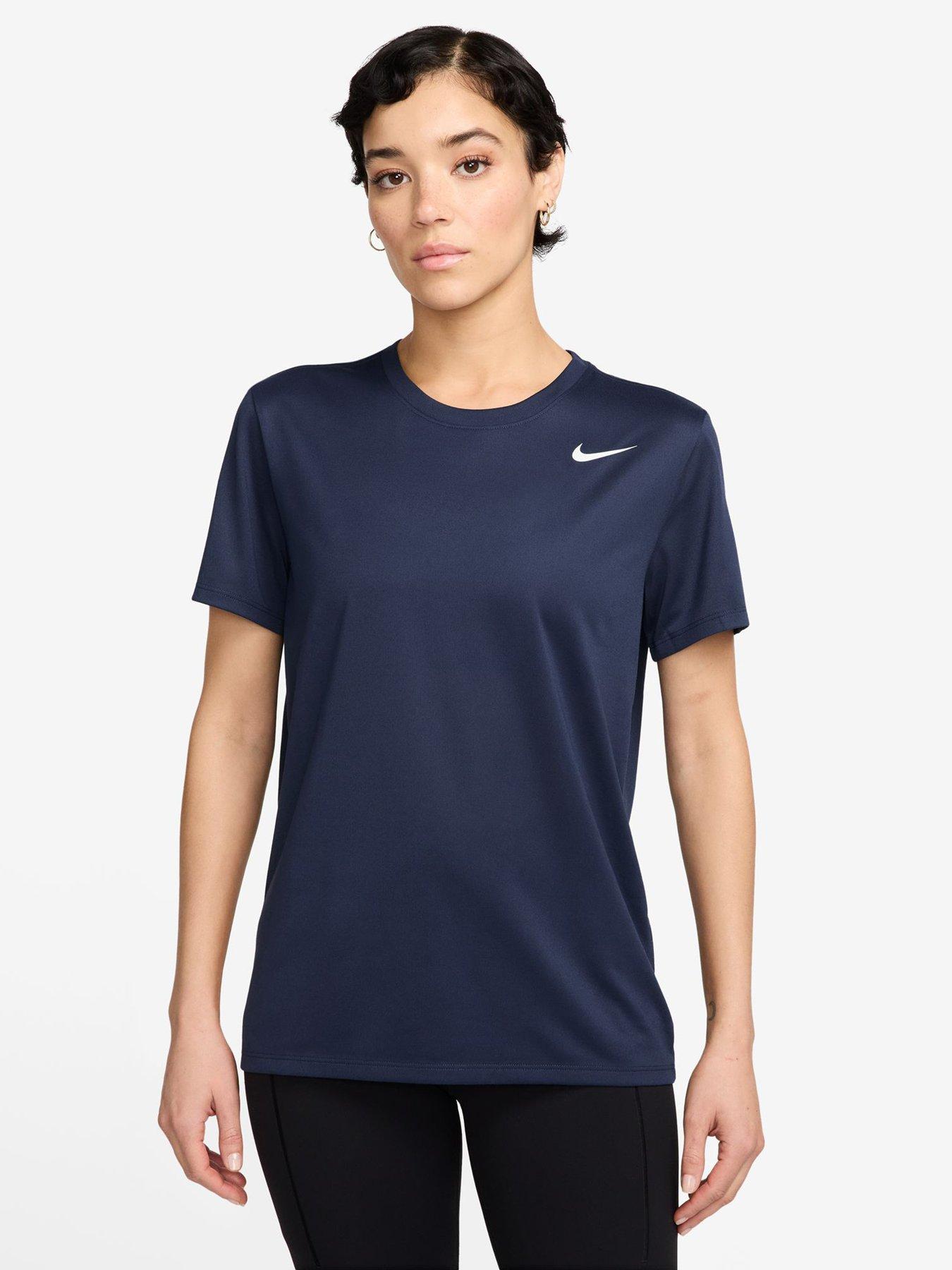 Nike Womens Training Dri-FIT T-Shirt - Navy