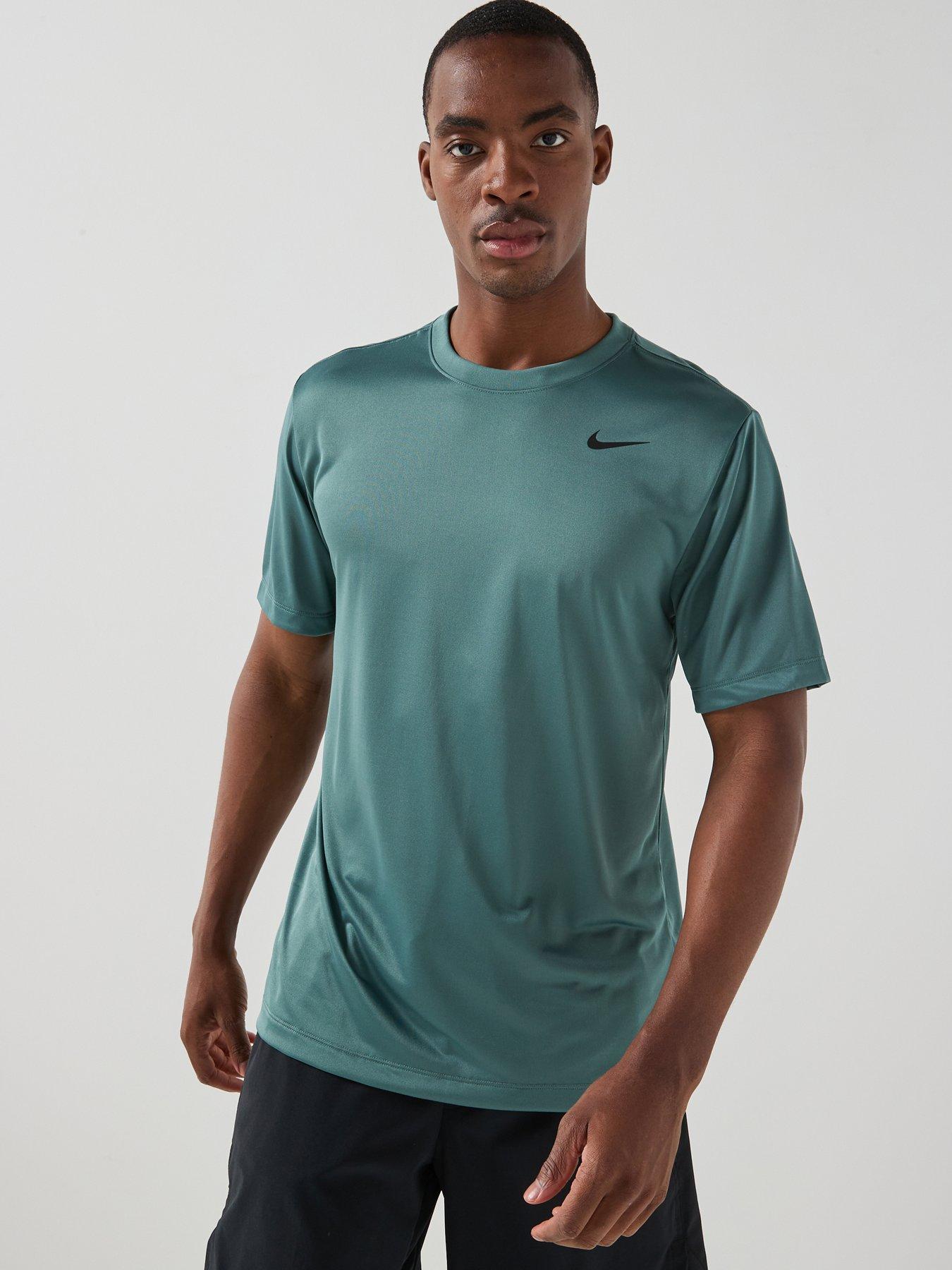 Nike Mens Training Dri-FIT Fitness T-Shirt, Mineral Slate/Black, Size 2Xl, Men