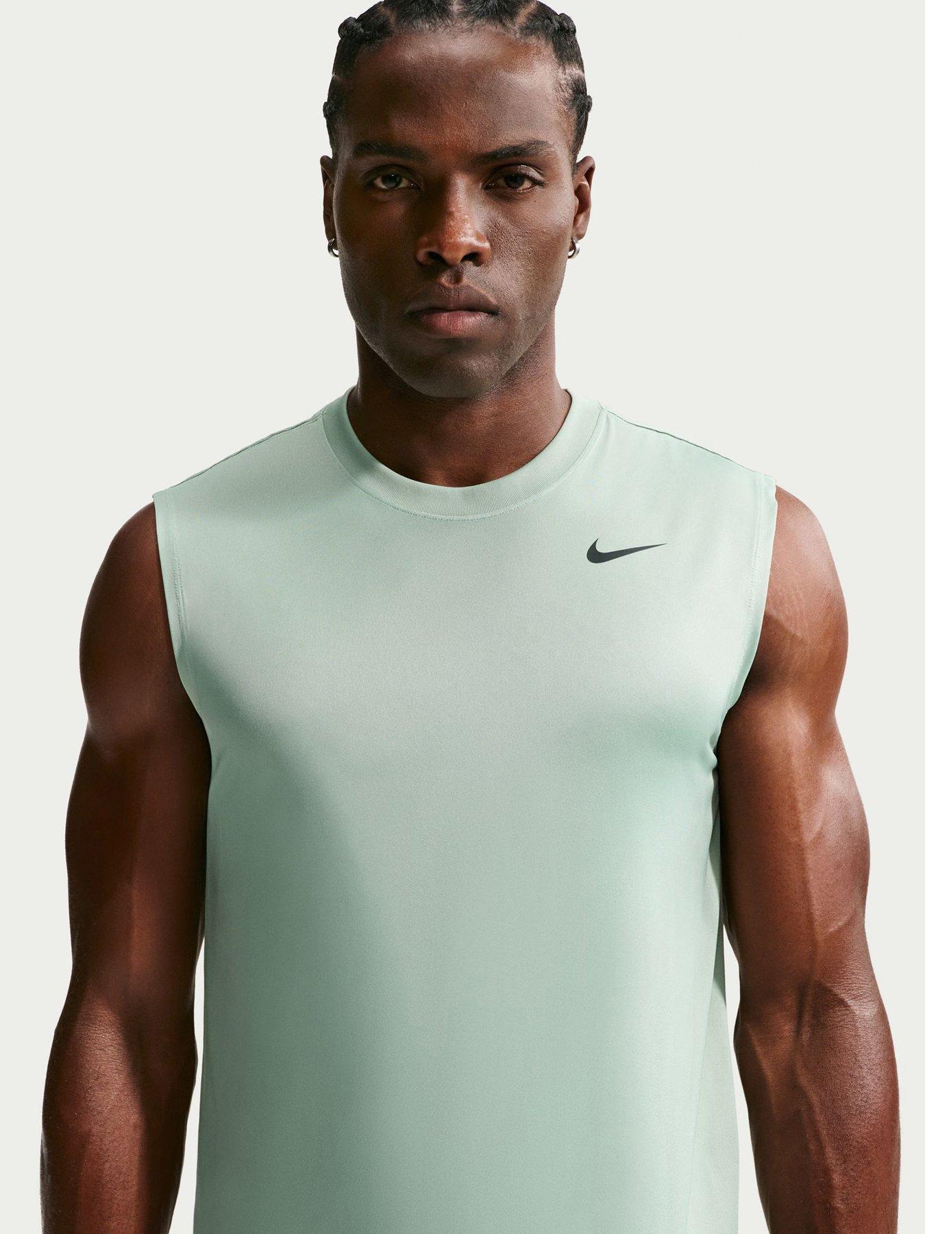 Nike Mens Training Dri-FIT Sleeveless Fitness T-Shirt - Green