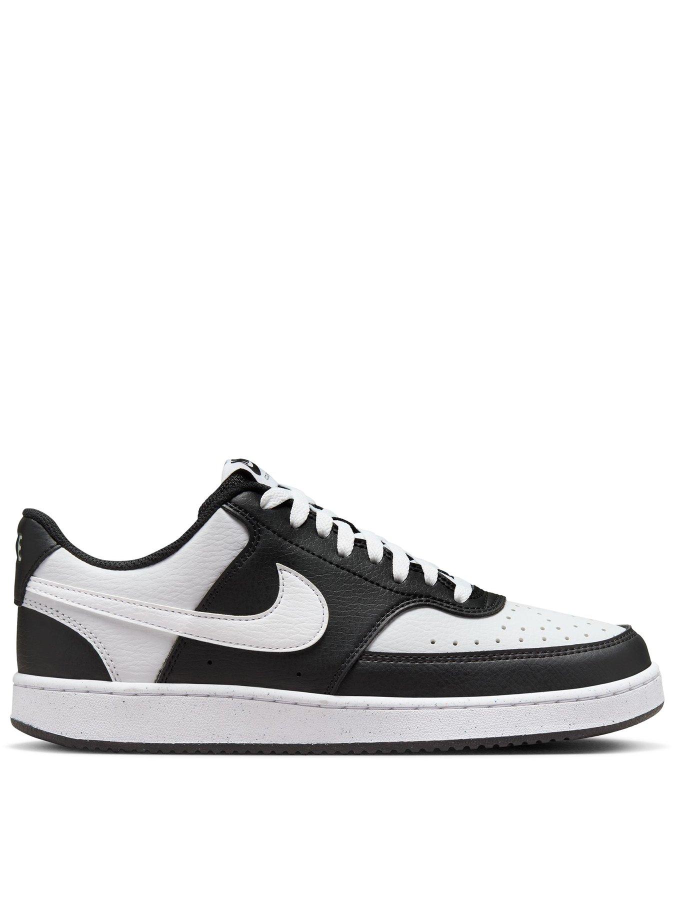 Image 1 of 8 of Nike Womens Court Vision Low Next Nature Trainers - Black