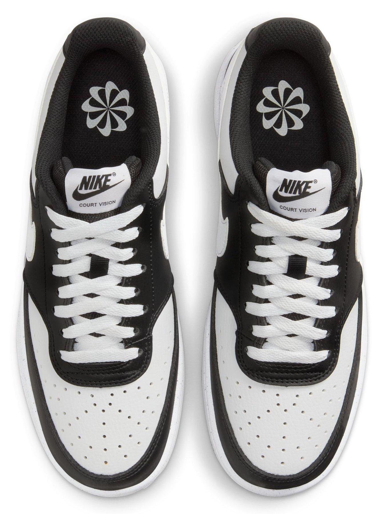 Image 4 of 8 of Nike Womens Court Vision Low Next Nature Trainers - Black