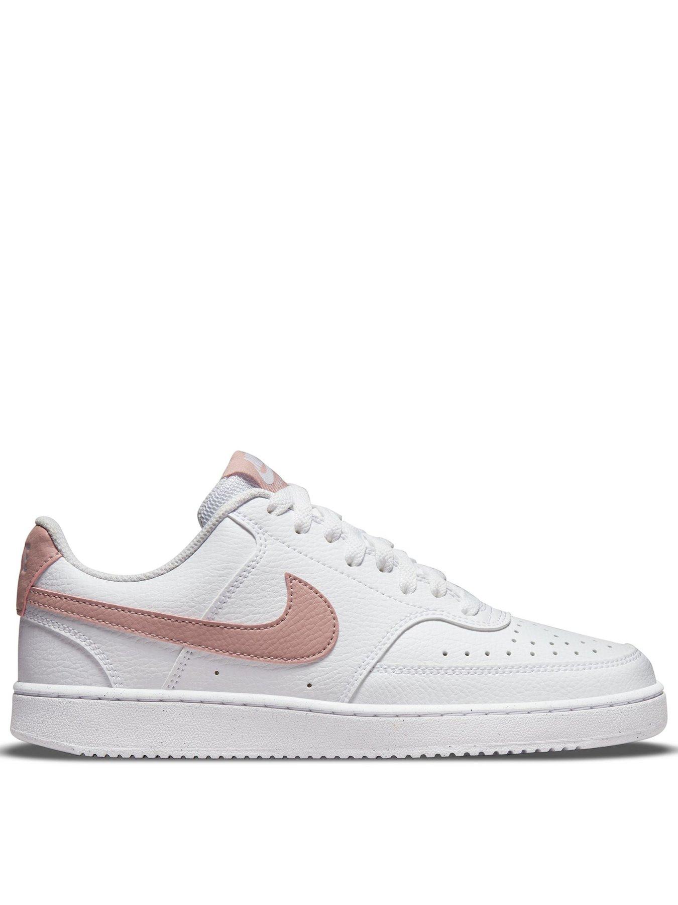 Image 1 of 7 of Nike Women's Court Vision Low Next Nature Trainers - White