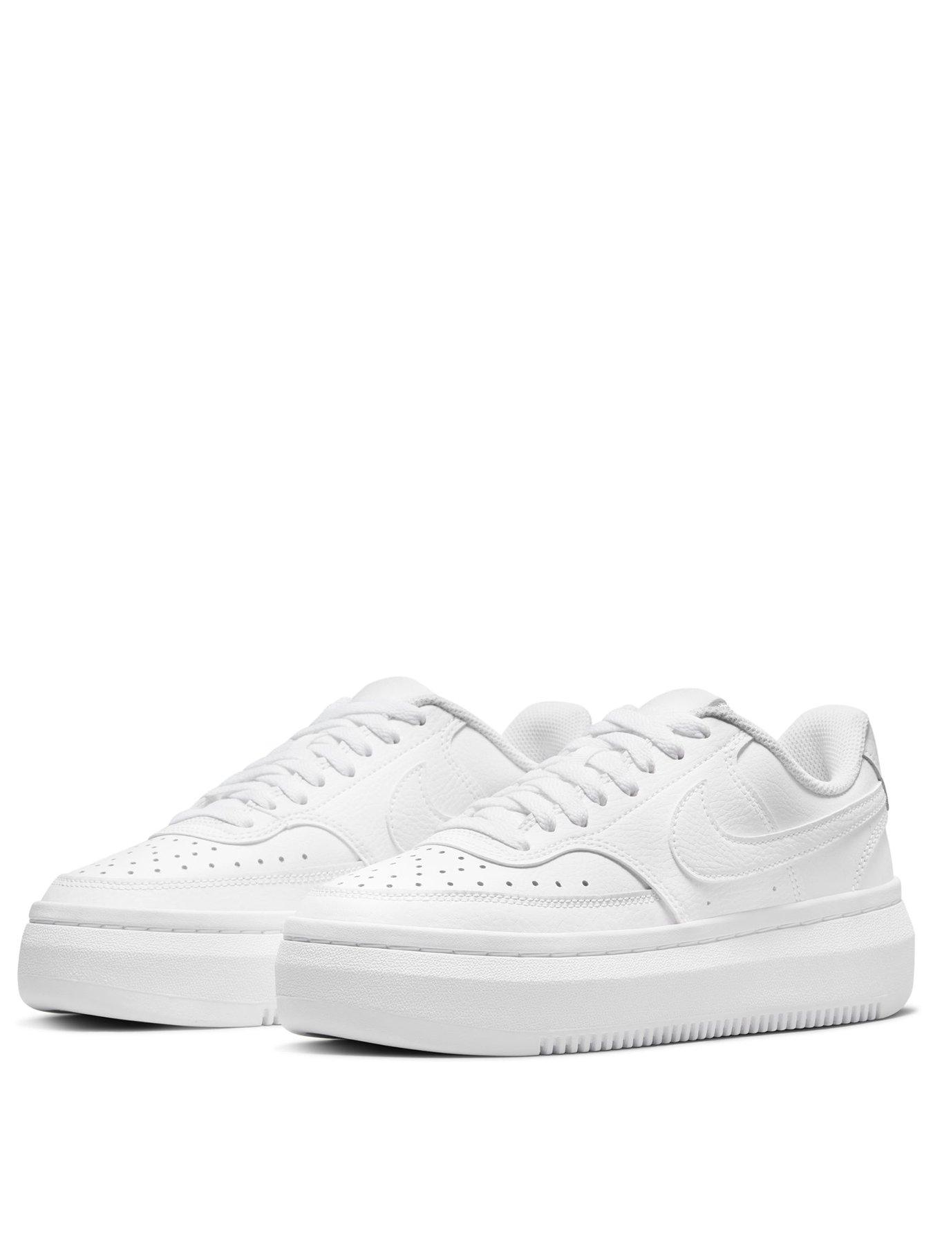 Image 2 of 8 of Nike Women's Court Vision Alta Trainers - White