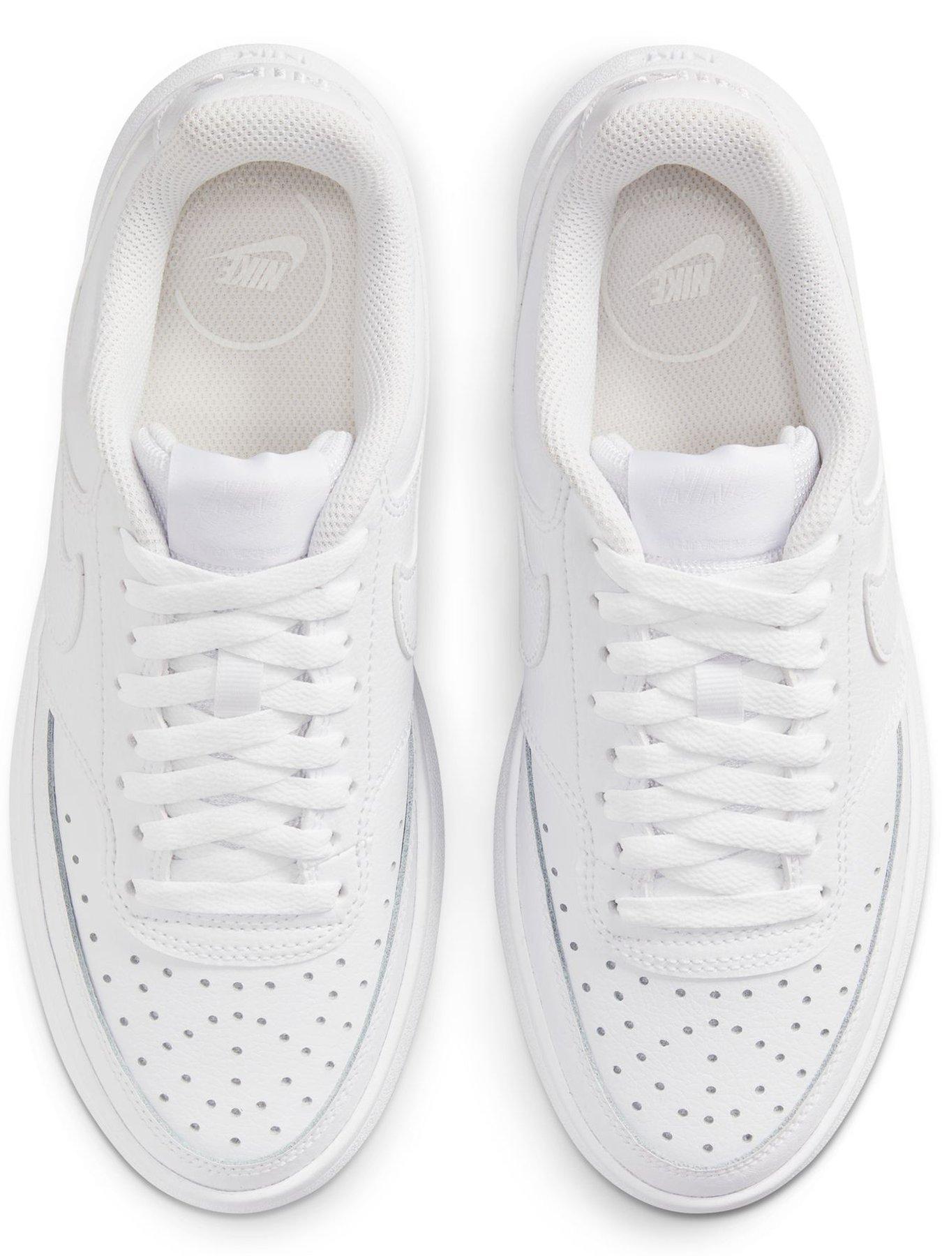 Image 4 of 8 of Nike Women's Court Vision Alta Trainers - White