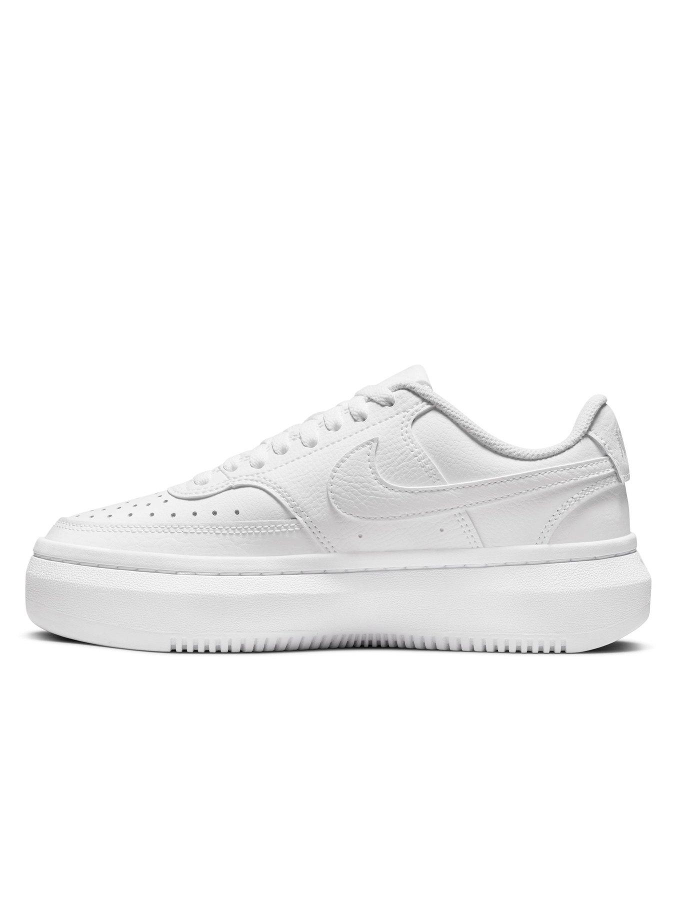 Image 6 of 8 of Nike Women's Court Vision Alta Trainers - White
