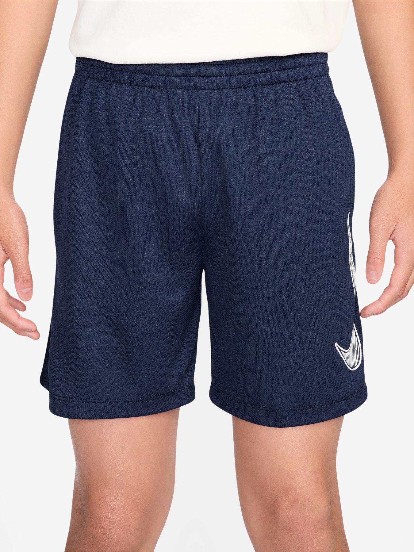 Nike Junior Boys Training Dri-Fit Shorts - Navy