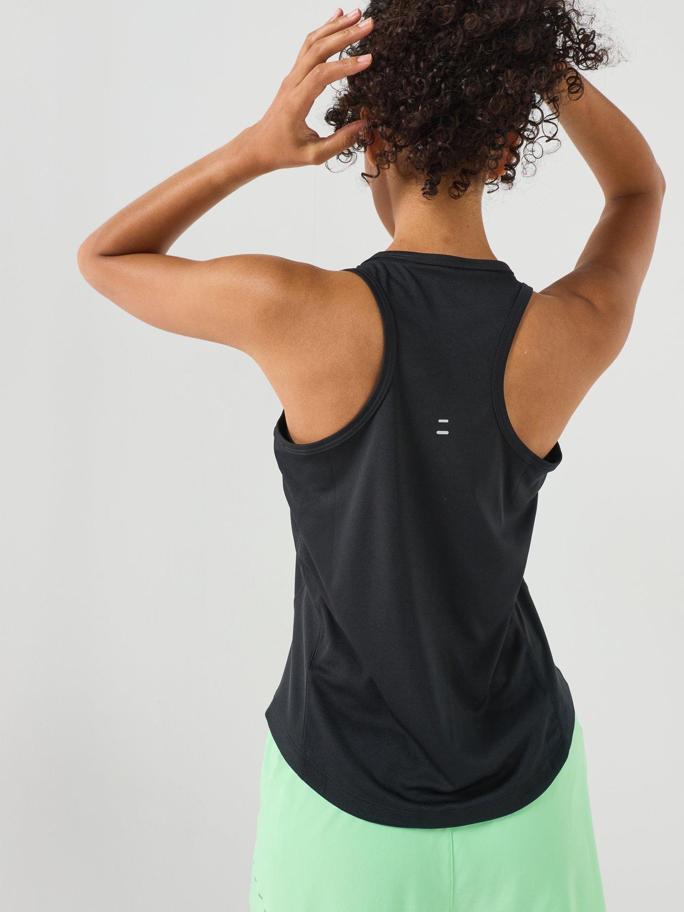 Image 2 of 6 of Nike Womens Running Dri-FIT Tank Top - Black