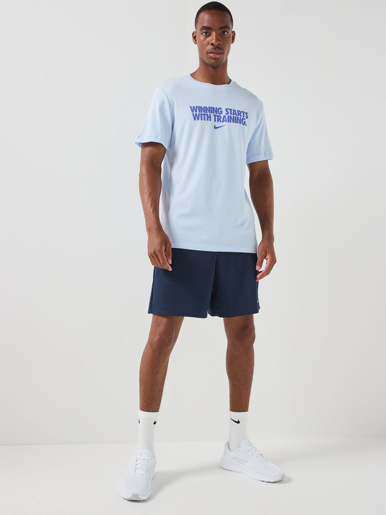 Nike Mens Training Dri-Fit Flex 7 Inch Short - Navy