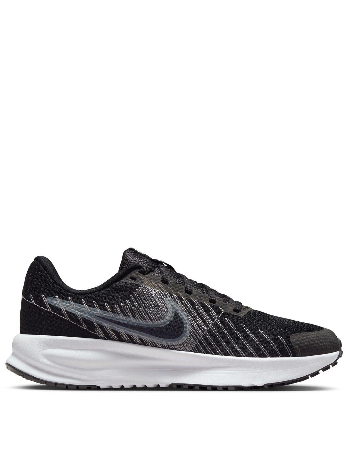 Nike Womens Run Defy Running Road Trainers, Black/White-Wolf Grey, Size 6, Women