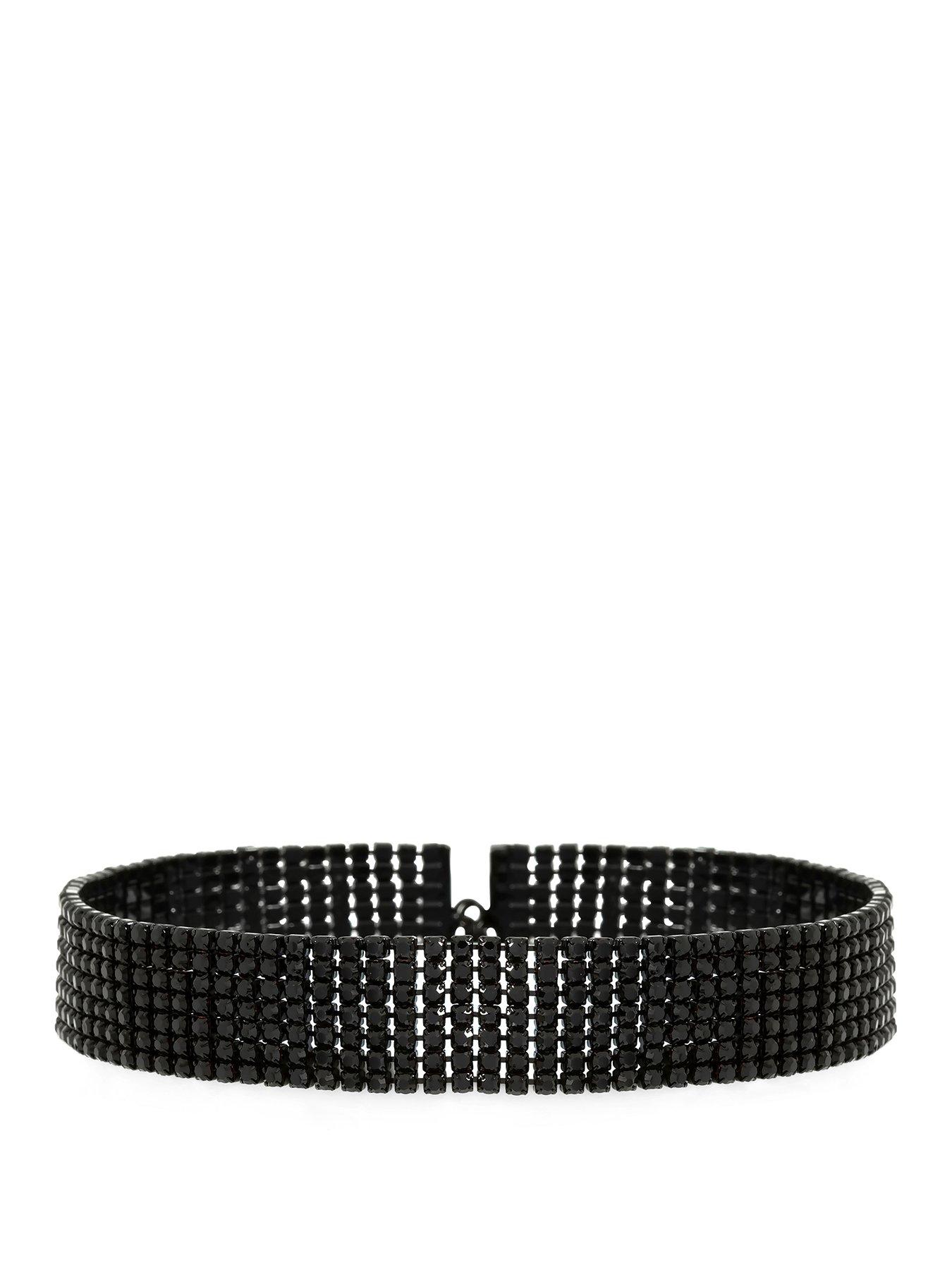 Mood Jet Crystal Statement Choker