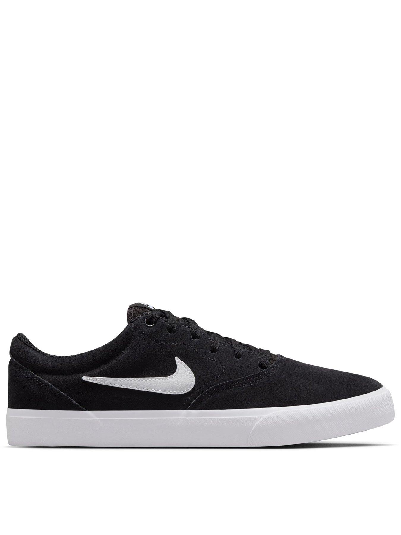 Nike Mens Charge Suede Trainers, Black/White-Black, Size 6, Men