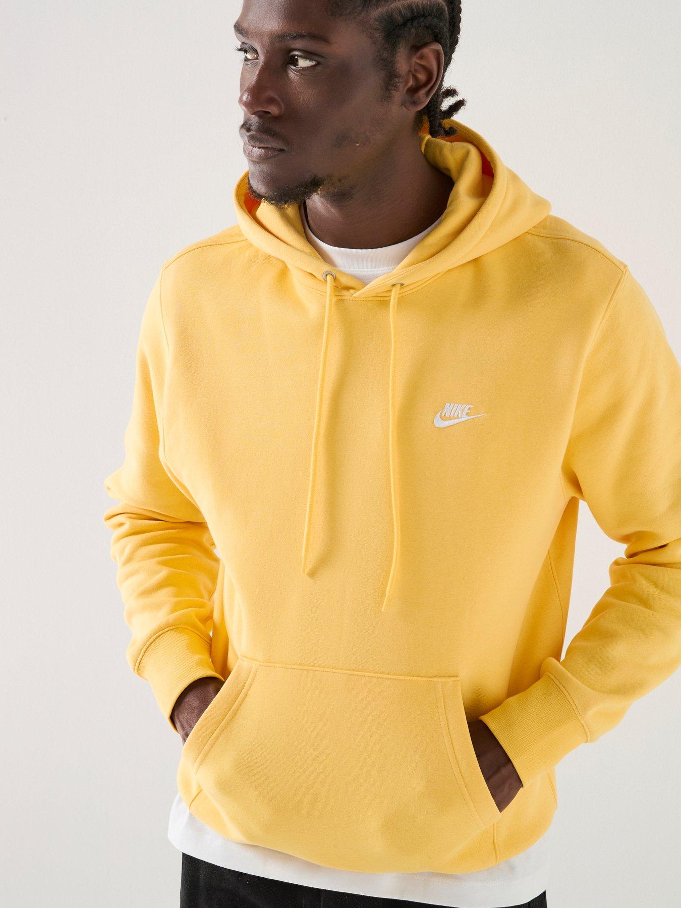 Image 1 of 7 of Nike Men's Pullover Fleece Hoodie - Yellow