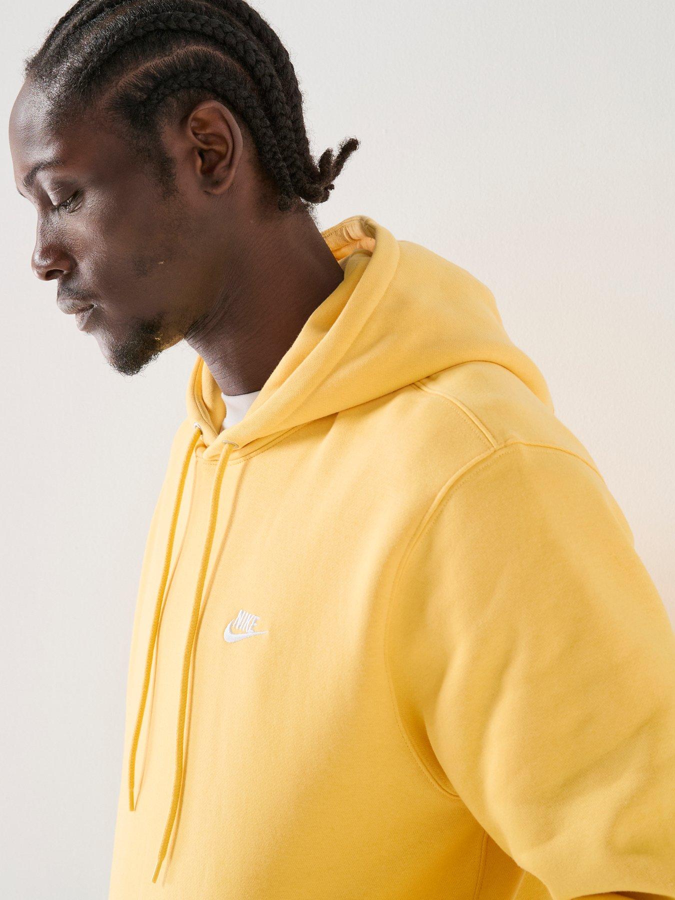 Image 4 of 7 of Nike Men's Pullover Fleece Hoodie - Yellow