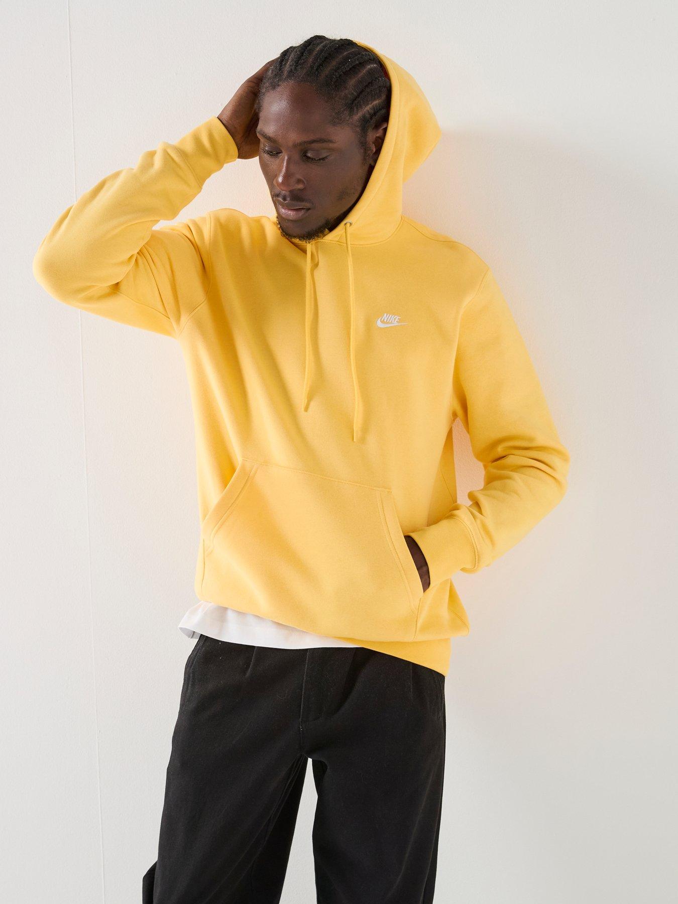 Image 5 of 7 of Nike Men's Pullover Fleece Hoodie - Yellow
