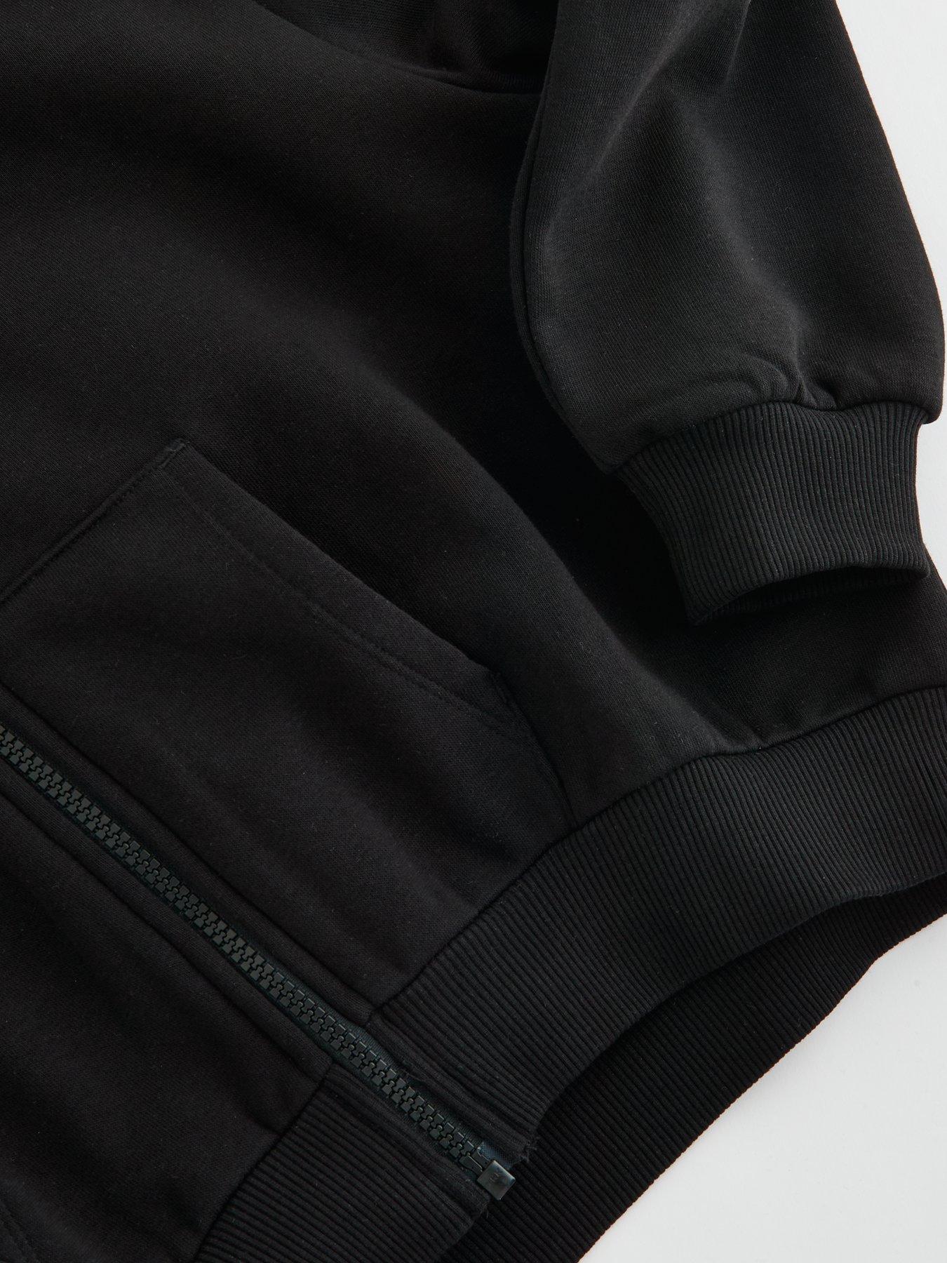 Image 4 of 4 of The Very Collection Girls Zip Up Hoodie - Black