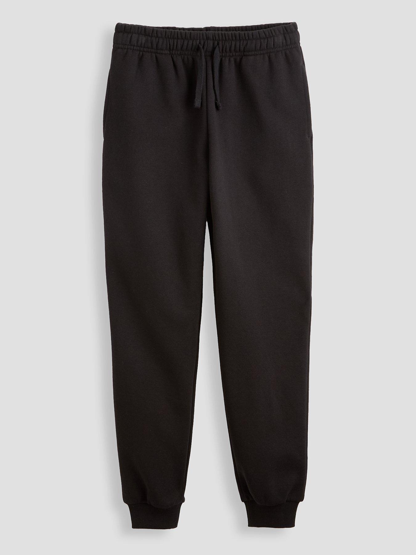 The Very Collection Girls Joggers - Black Basic