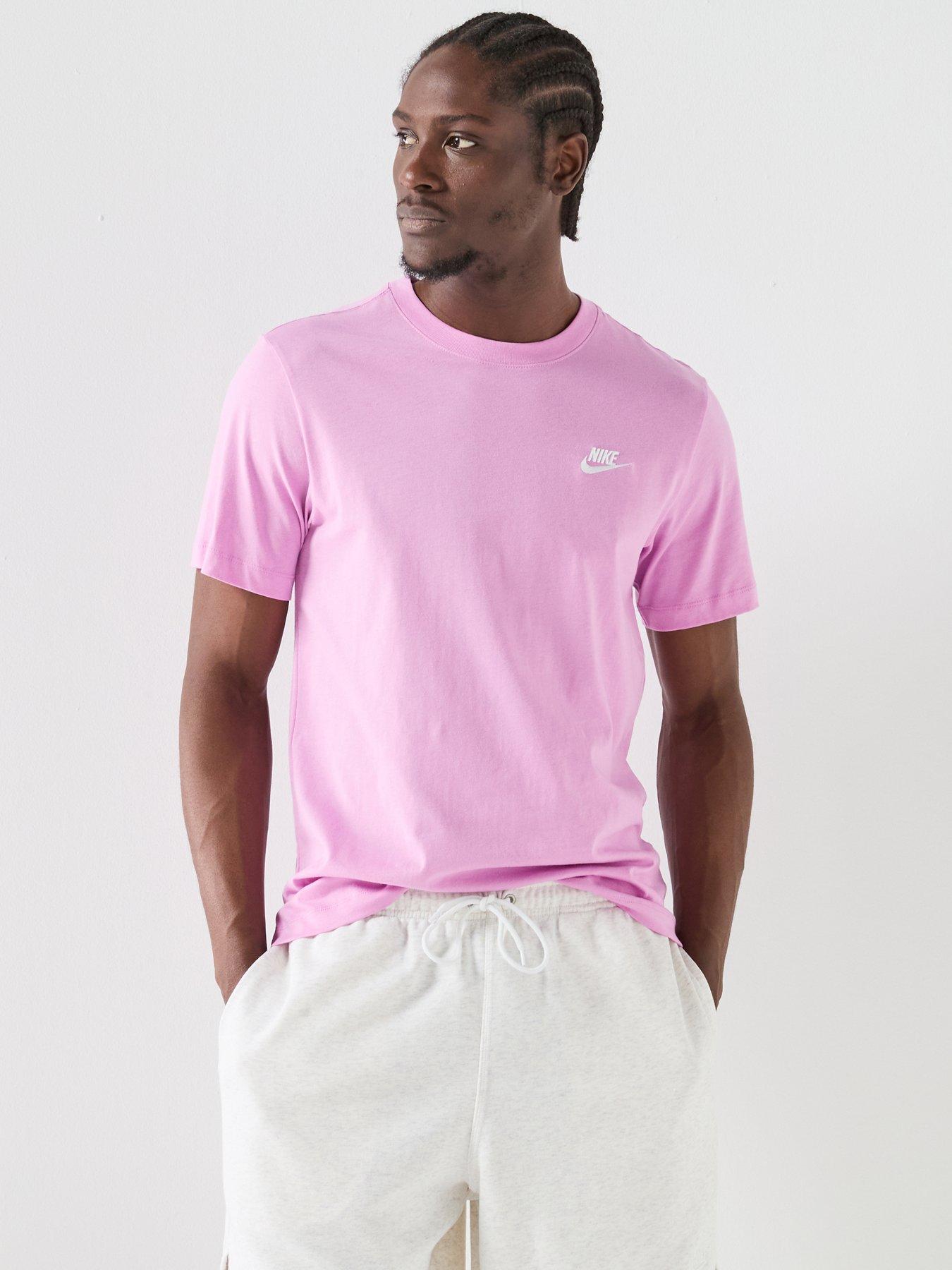 Nike Mens Sportswear Club T-Shirt, Lt Magenta, Size M, Men