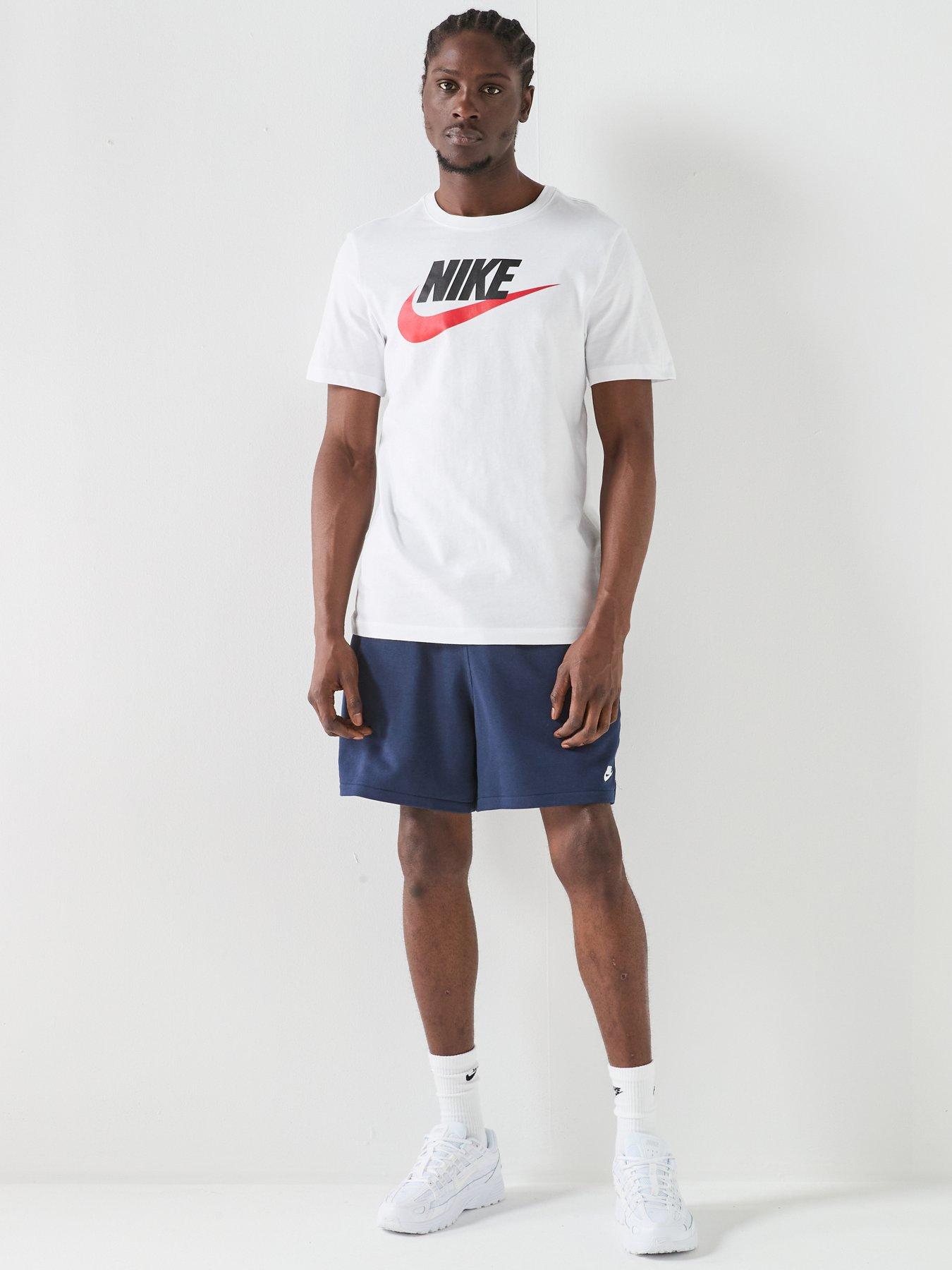 Image 3 of 7 of Nike Mens Sportswear Icon Futura T-Shirt - White