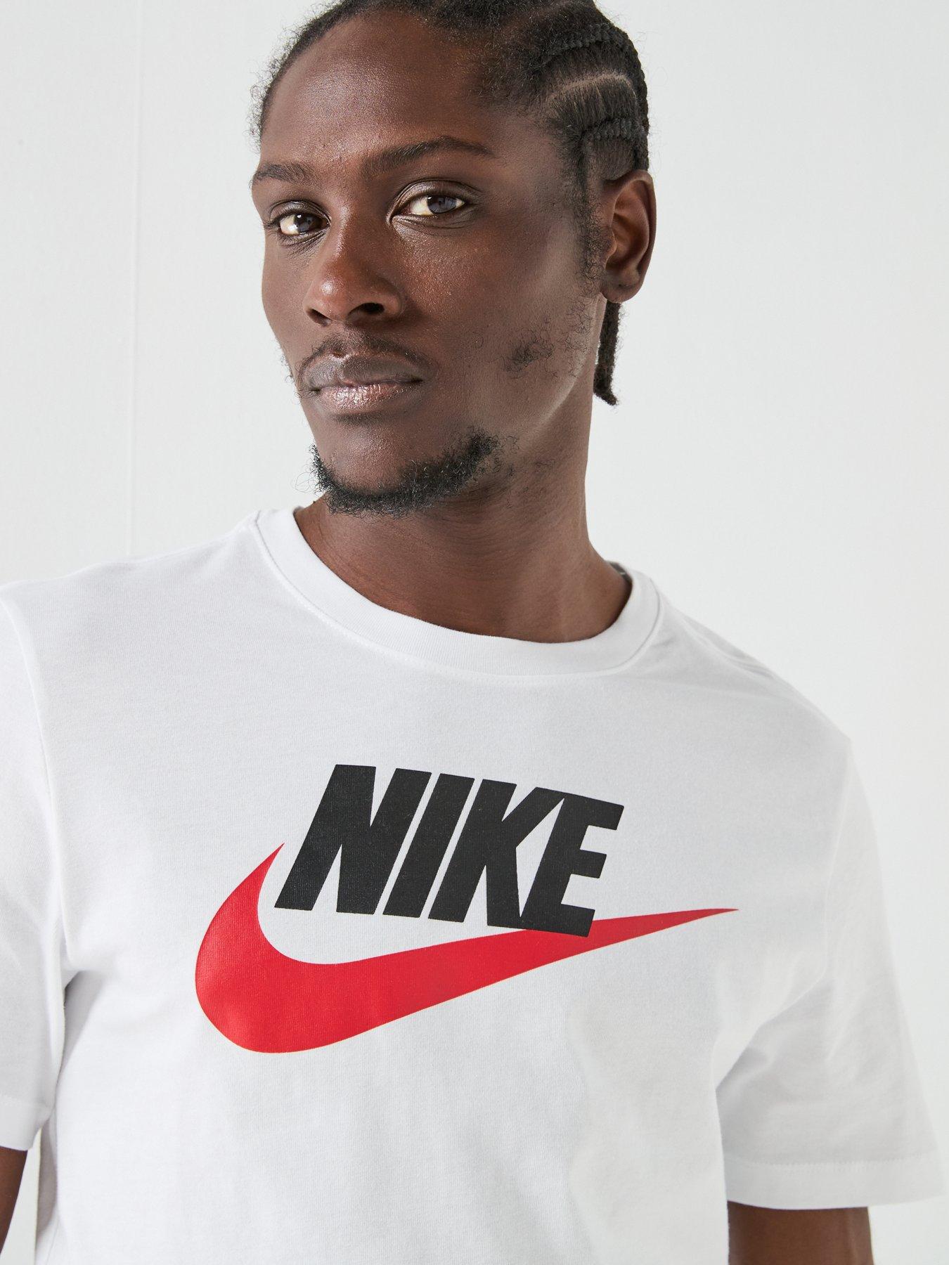 Image 4 of 7 of Nike Mens Sportswear Icon Futura T-Shirt - White