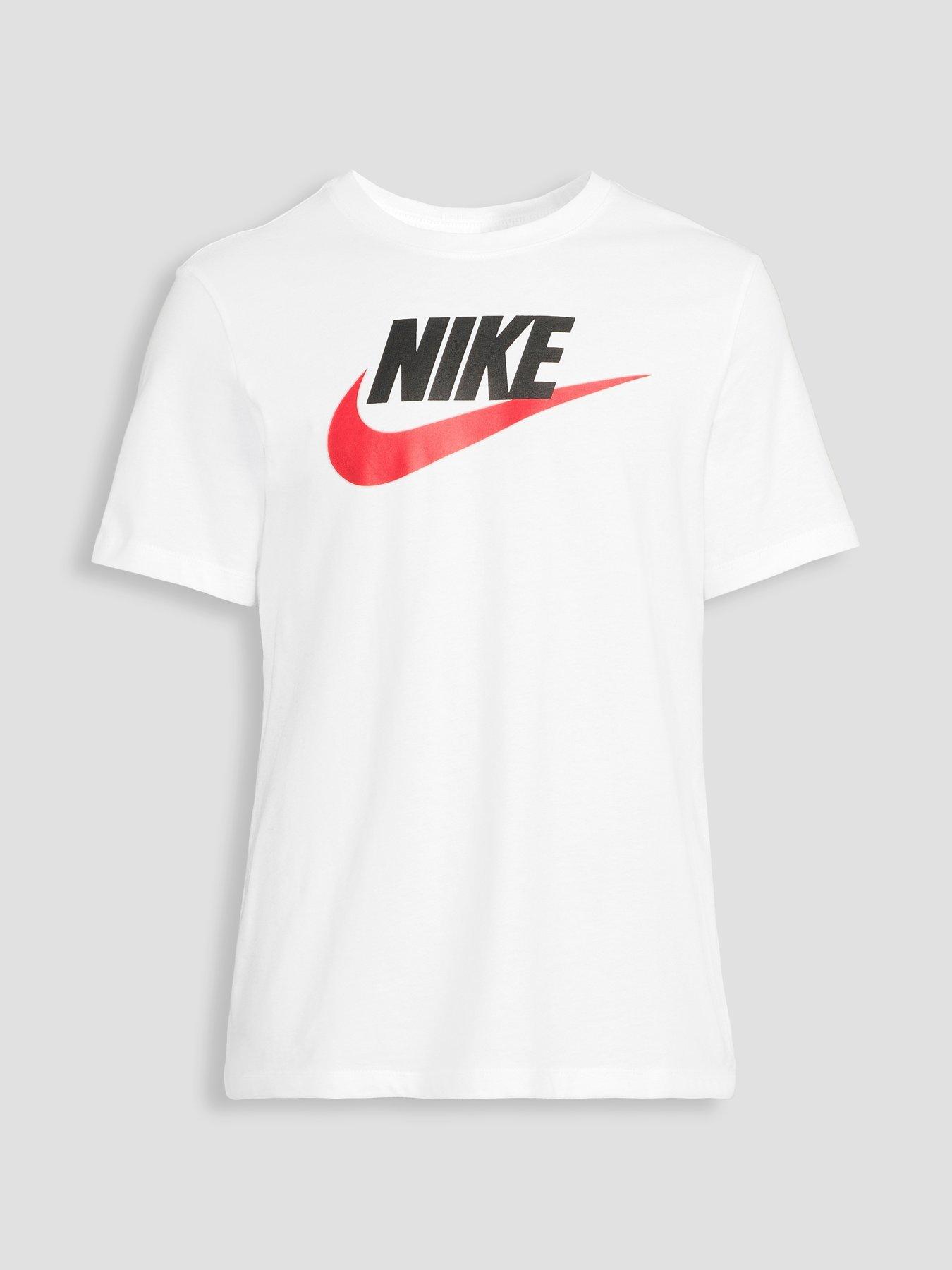 Image 7 of 7 of Nike Mens Sportswear Icon Futura T-Shirt - White