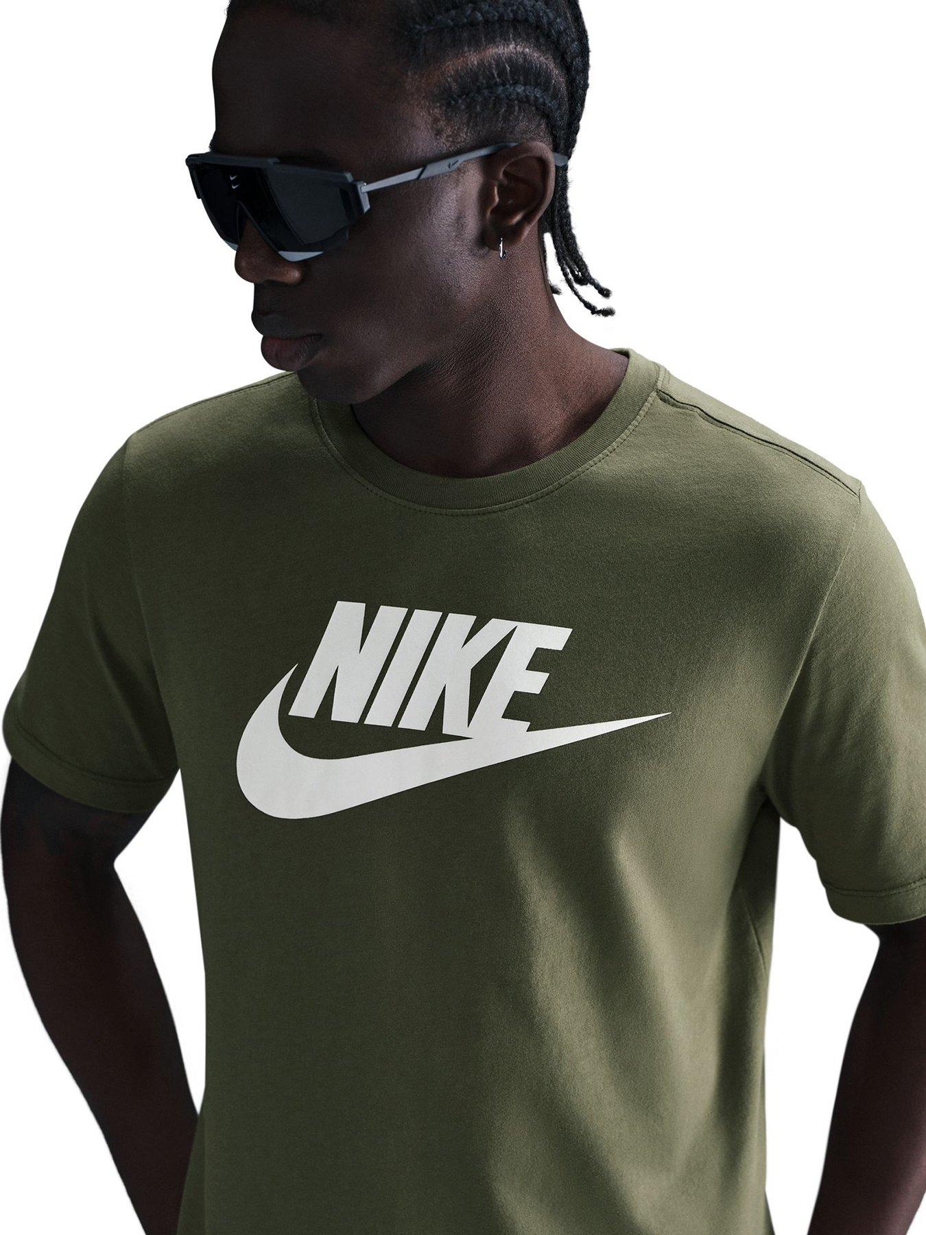 Nike Mens Sportswear Icon Futura T-Shirt - Green