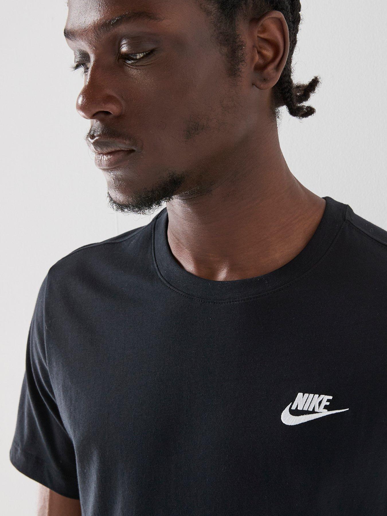 Image 4 of 5 of Nike Mens Sportswear Club T-Shirt - Black