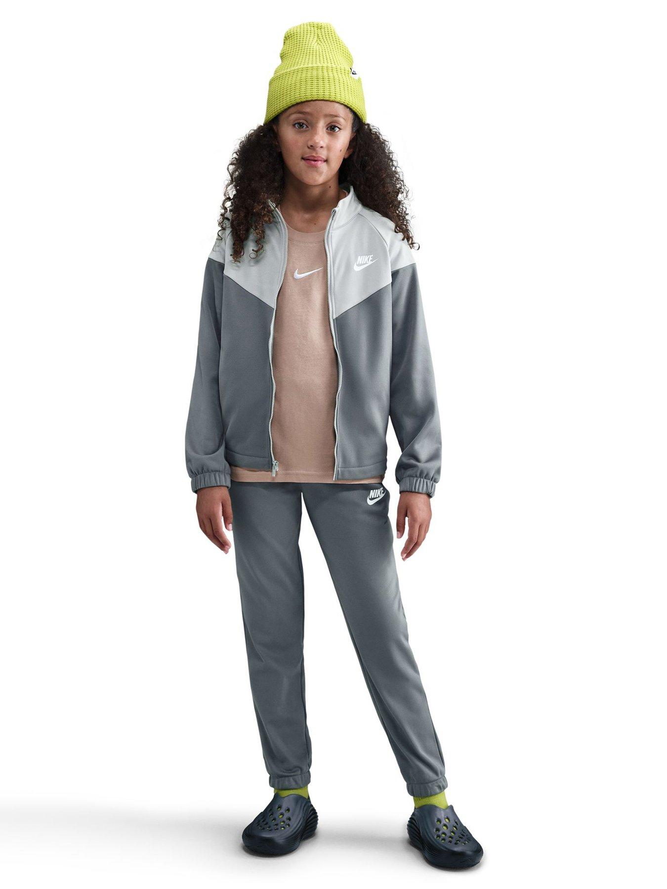 Nike Big Kids Sportswear Dri-Fit Tracksuit - Grey
