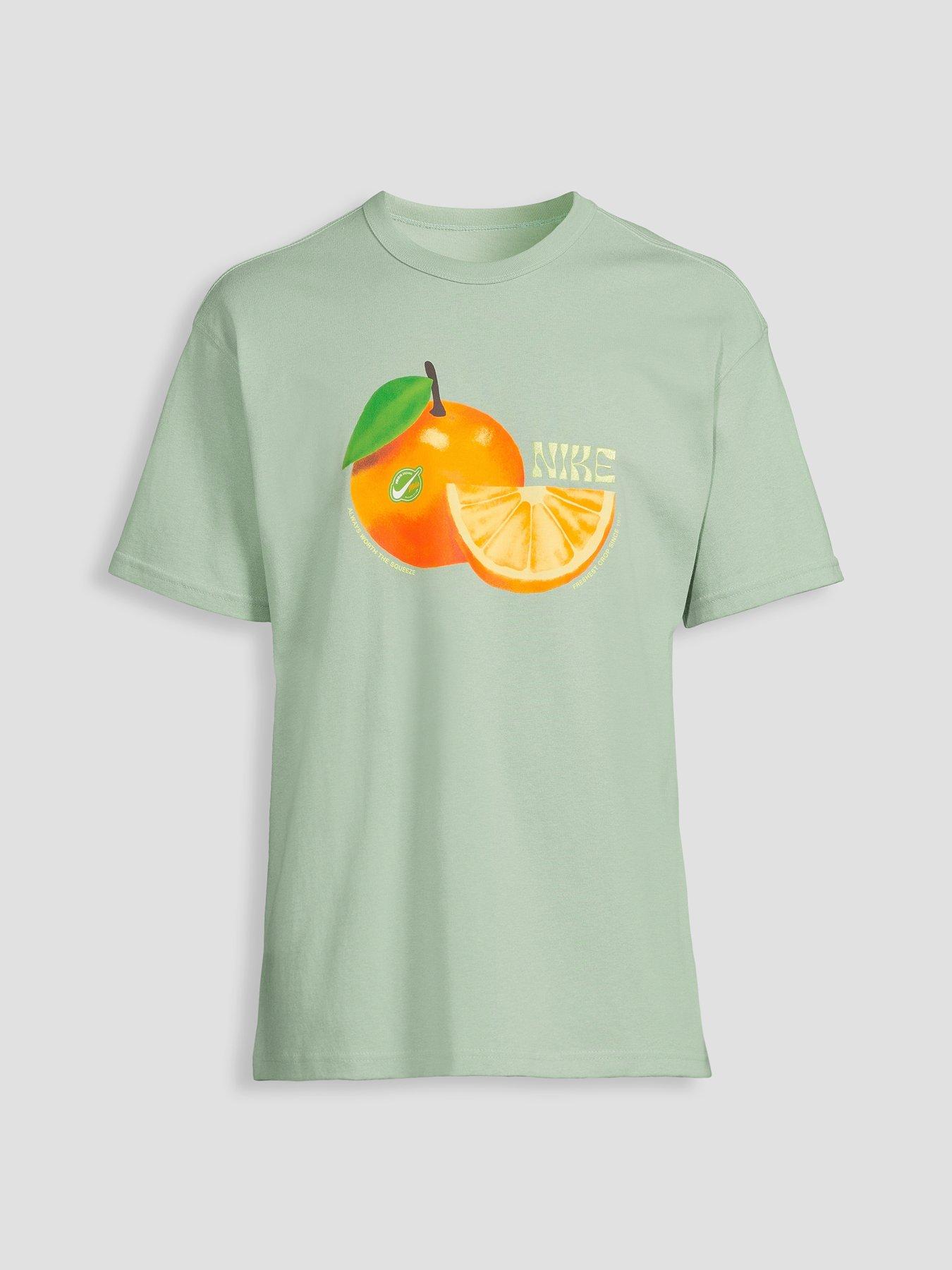 Image 7 of 7 of Nike Mens Sportswear Premium Orange Loose T-Shirt - Sage