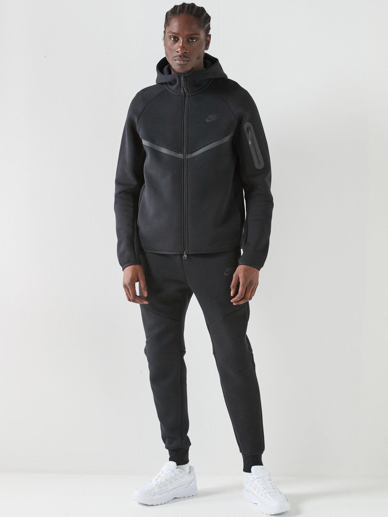 Nike Mens Tech Fleece Full Zip Windrunner Hoodie - Black | Very