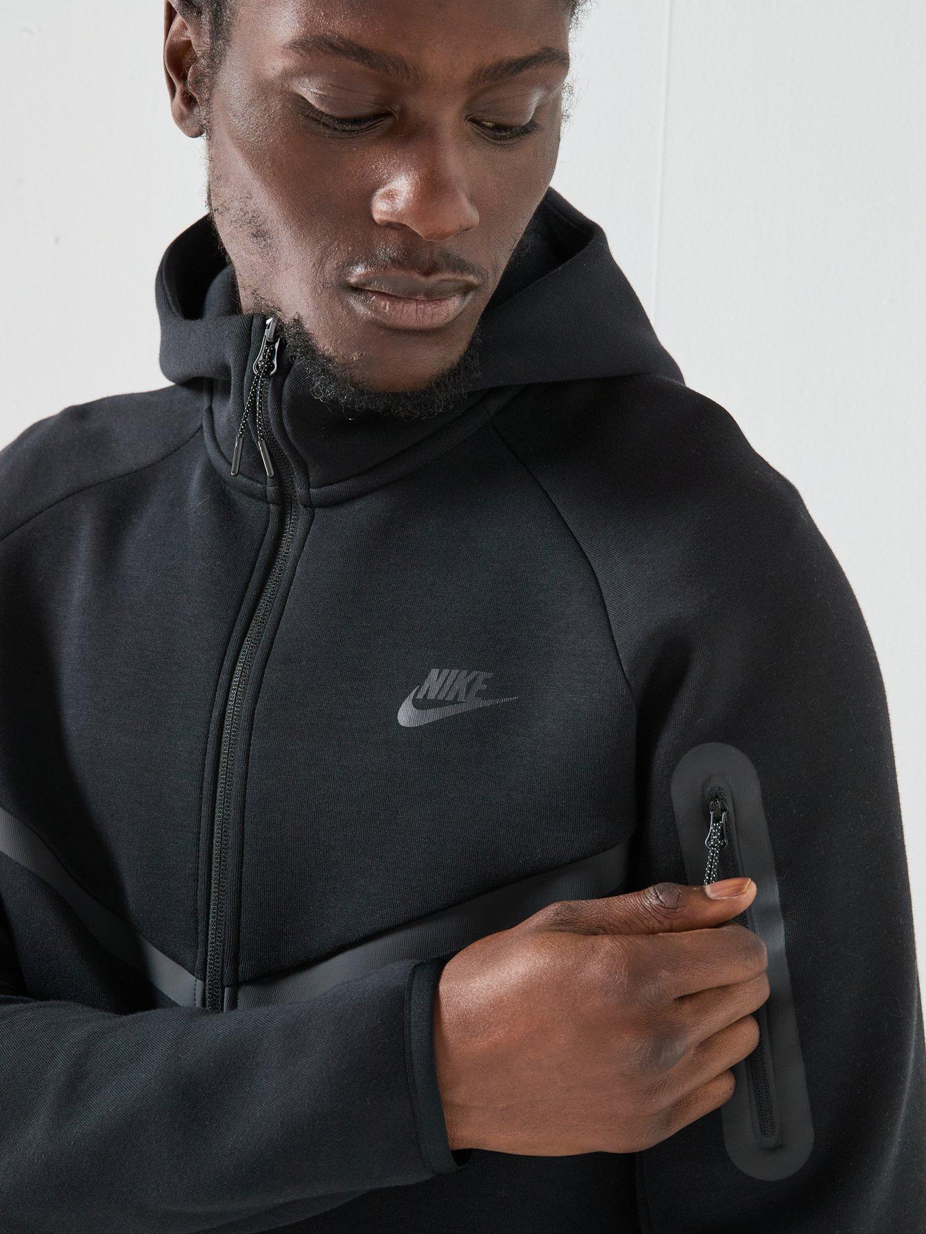 NIKE Tech Fleece フルジップパーカー ブラック XL Nike Mens Tech Fleece Full Zip Windrunner Hoodie - Black | Very