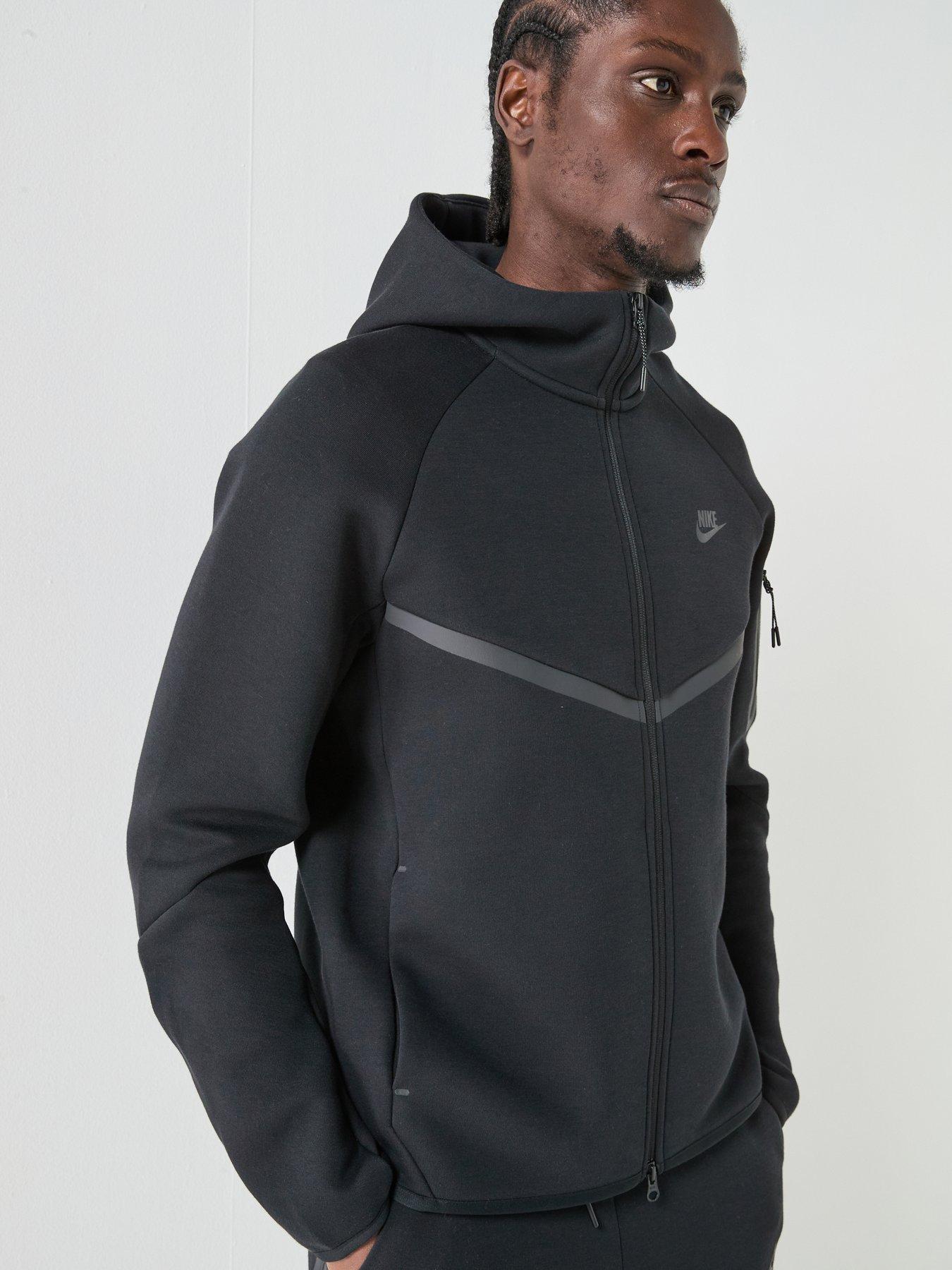 Nike Mens Tech Fleece Full Zip Windrunner Hoodie - Black | Very