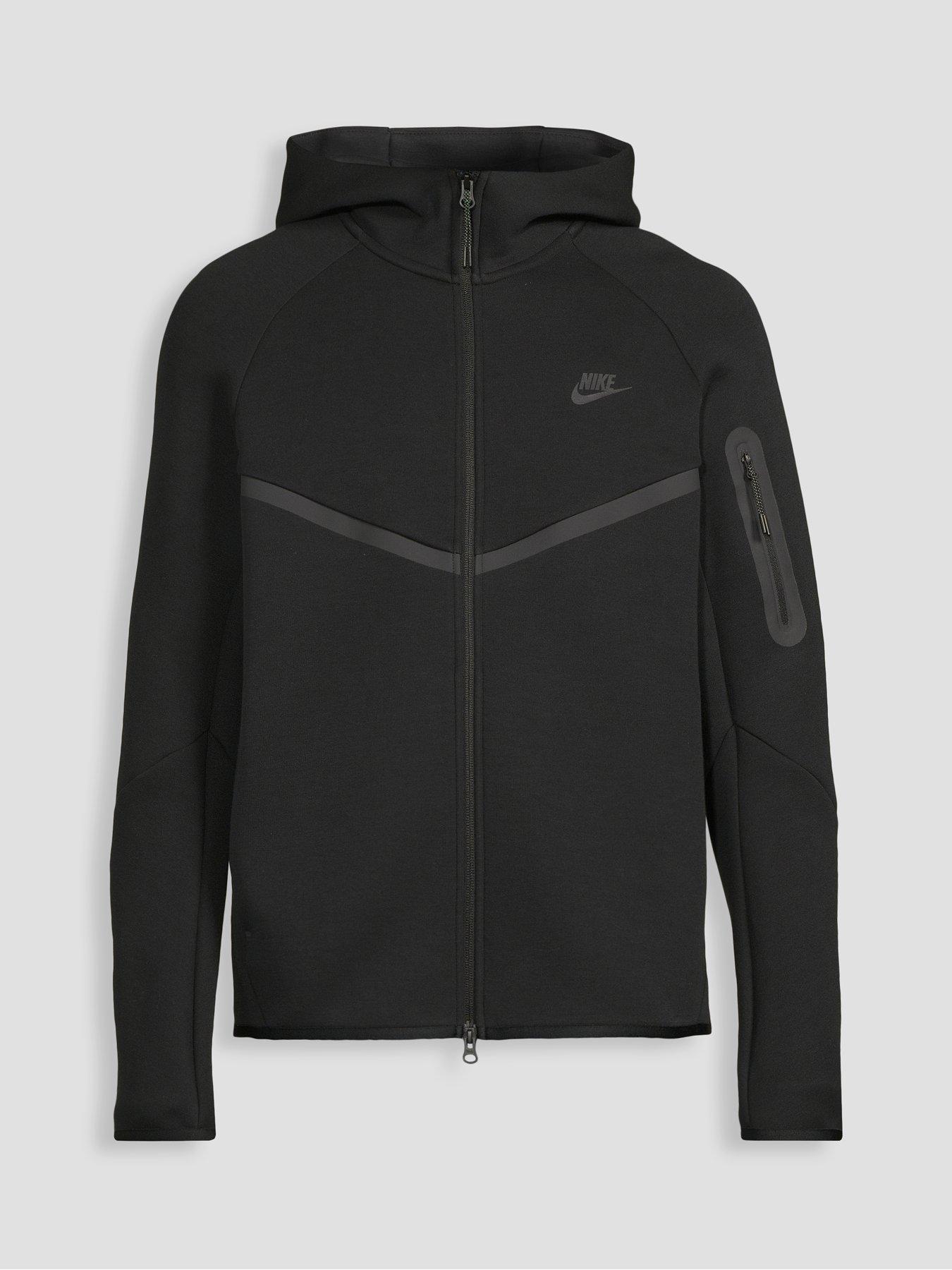 Nike Mens Tech Fleece Full Zip Windrunner Hoodie - Black | Very