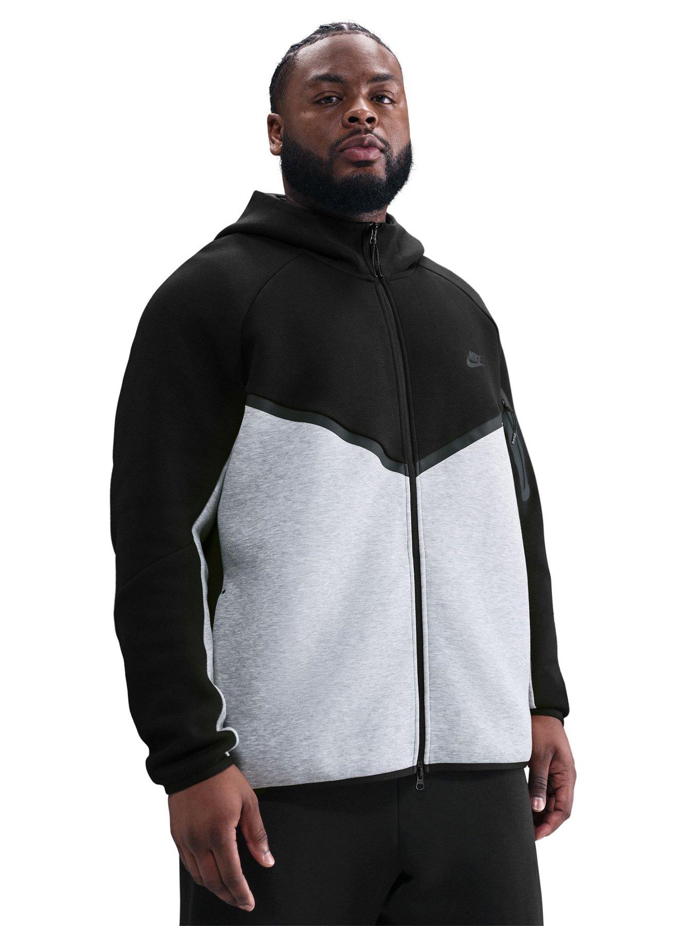 Nike Mens Tech Fleece Full Zip Windrunner Hoodie - Black