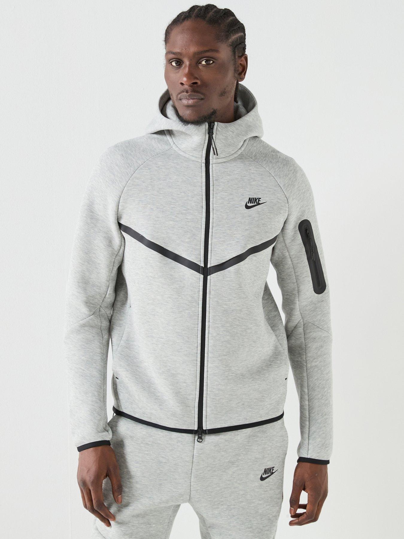 Nike Mens Tech Fleece Full Zip Windrunner Hoodie - Black