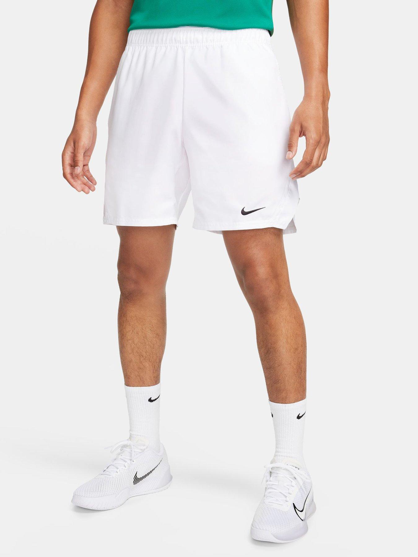 Nike Mens Tennis Victory 7 Inch Shorts - White