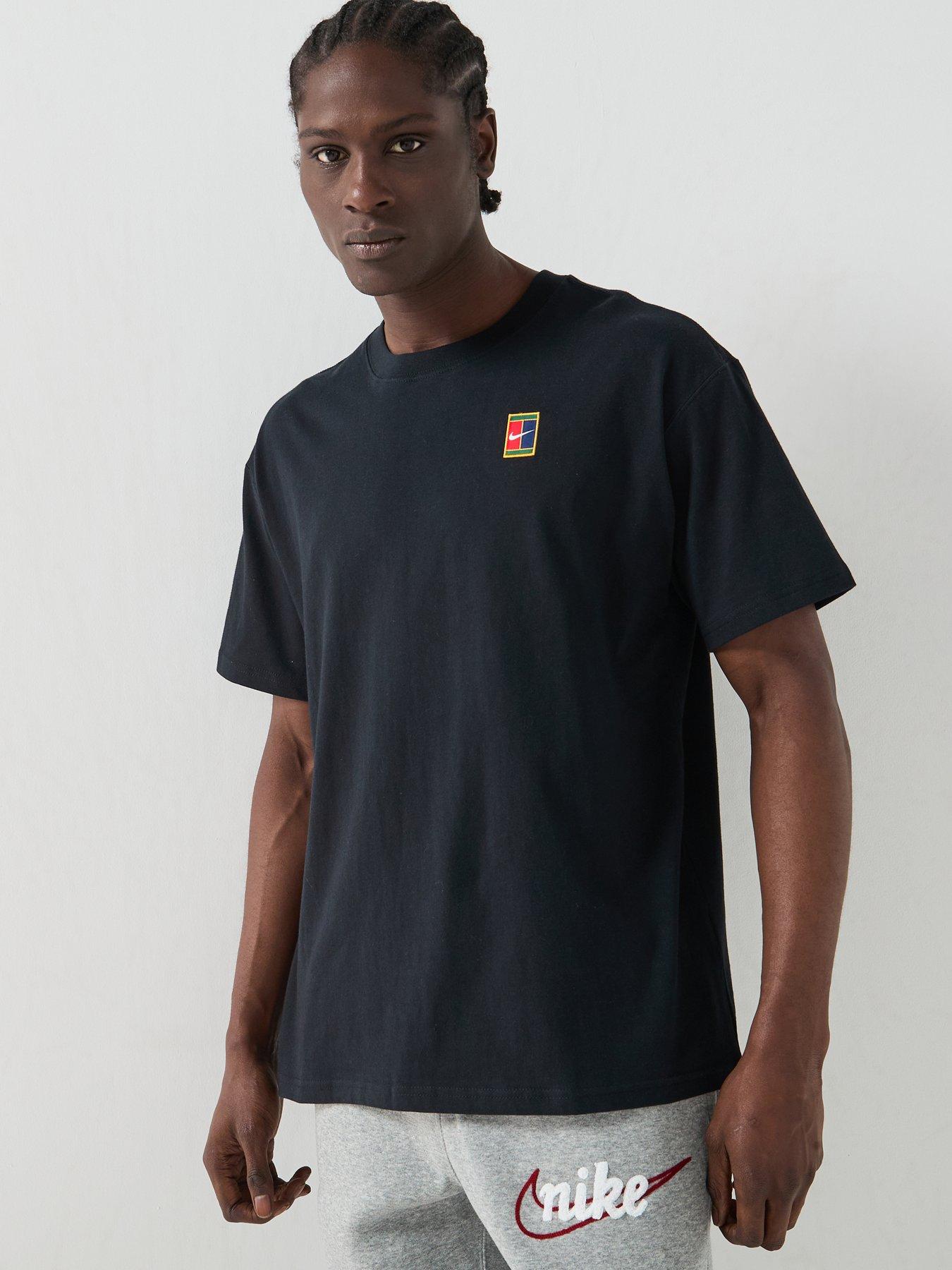 Nike Mens Tennis Short Sleeve 90 T-Shirt - Black