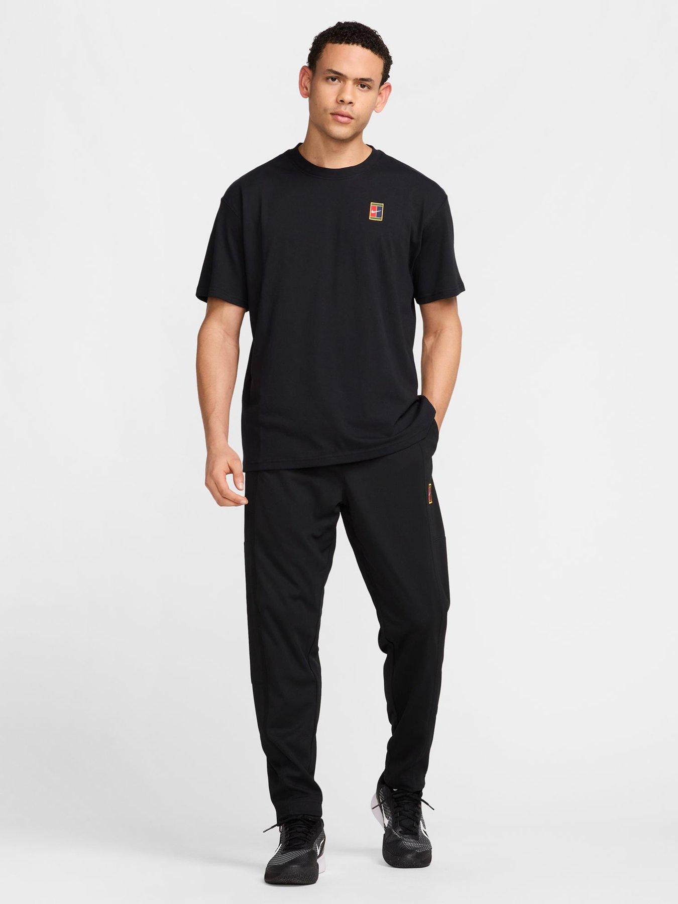 Image 3 of 5 of Nike Mens Tennis Short Sleeve 90 T-Shirt - Black