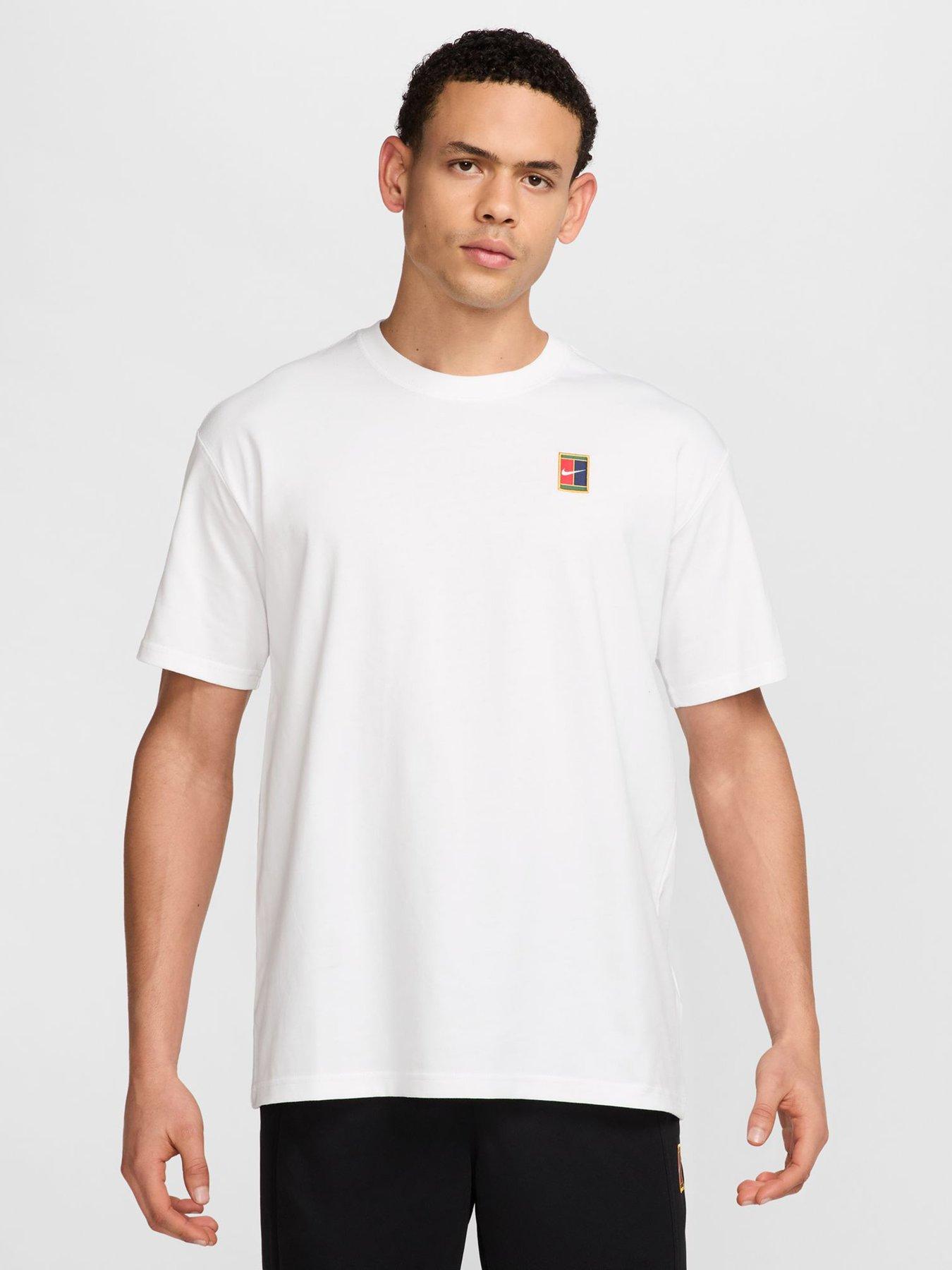 Nike Mens Tennis Short Sleeve 90 T-Shirt - White