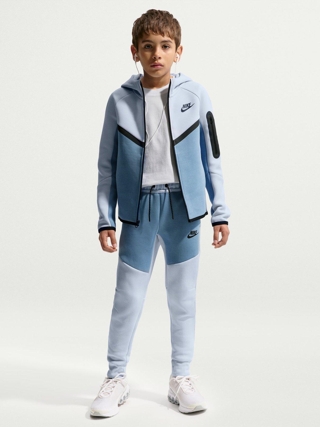 Image 1 of 5 of Nike Big Kids Tech Fleece Joggers - Blue