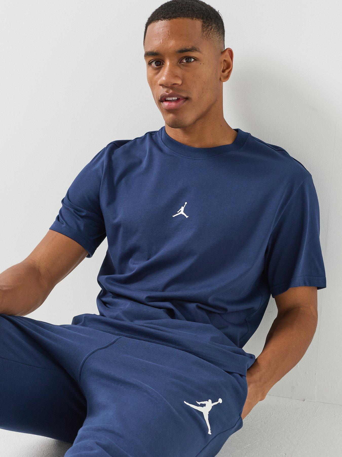 Jordan Nike Mens Dri-FIT Jumpman T-Shirt - Blue