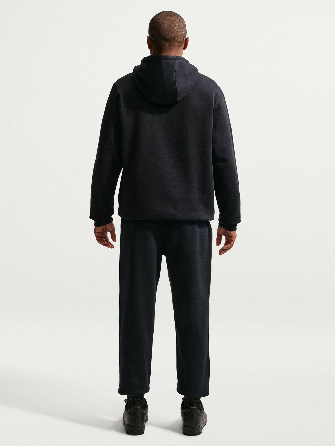 Image 4 of 7 of Nike Mens Club Pullover Hoodie - Black