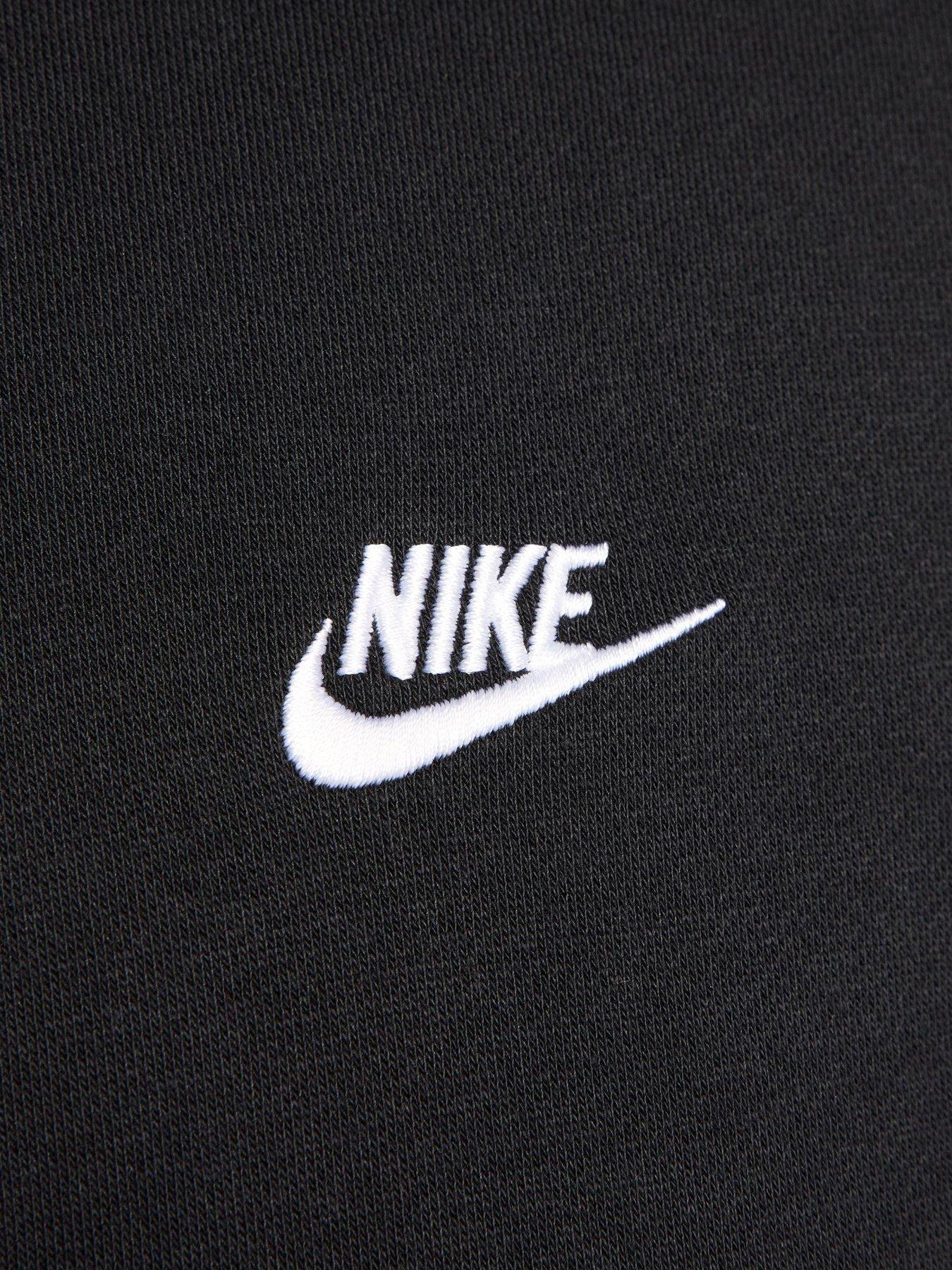 Image 5 of 7 of Nike Mens Club Pullover Hoodie - Black