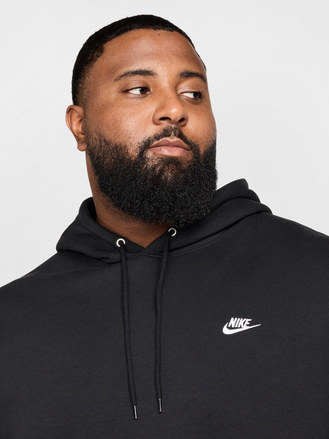 Image 6 of 7 of Nike Mens Club Pullover Hoodie - Black