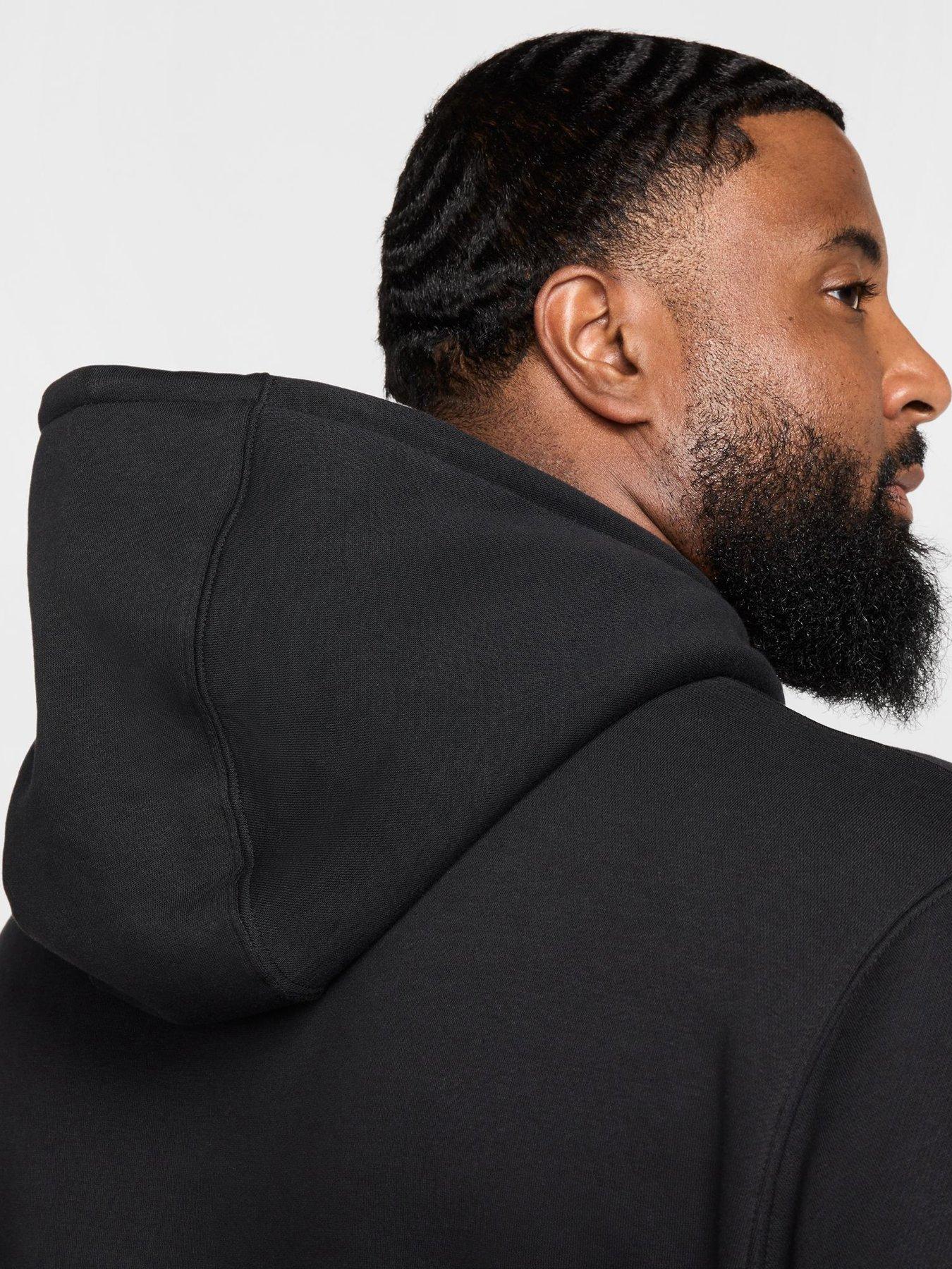 Image 7 of 7 of Nike Mens Club Pullover Hoodie - Black