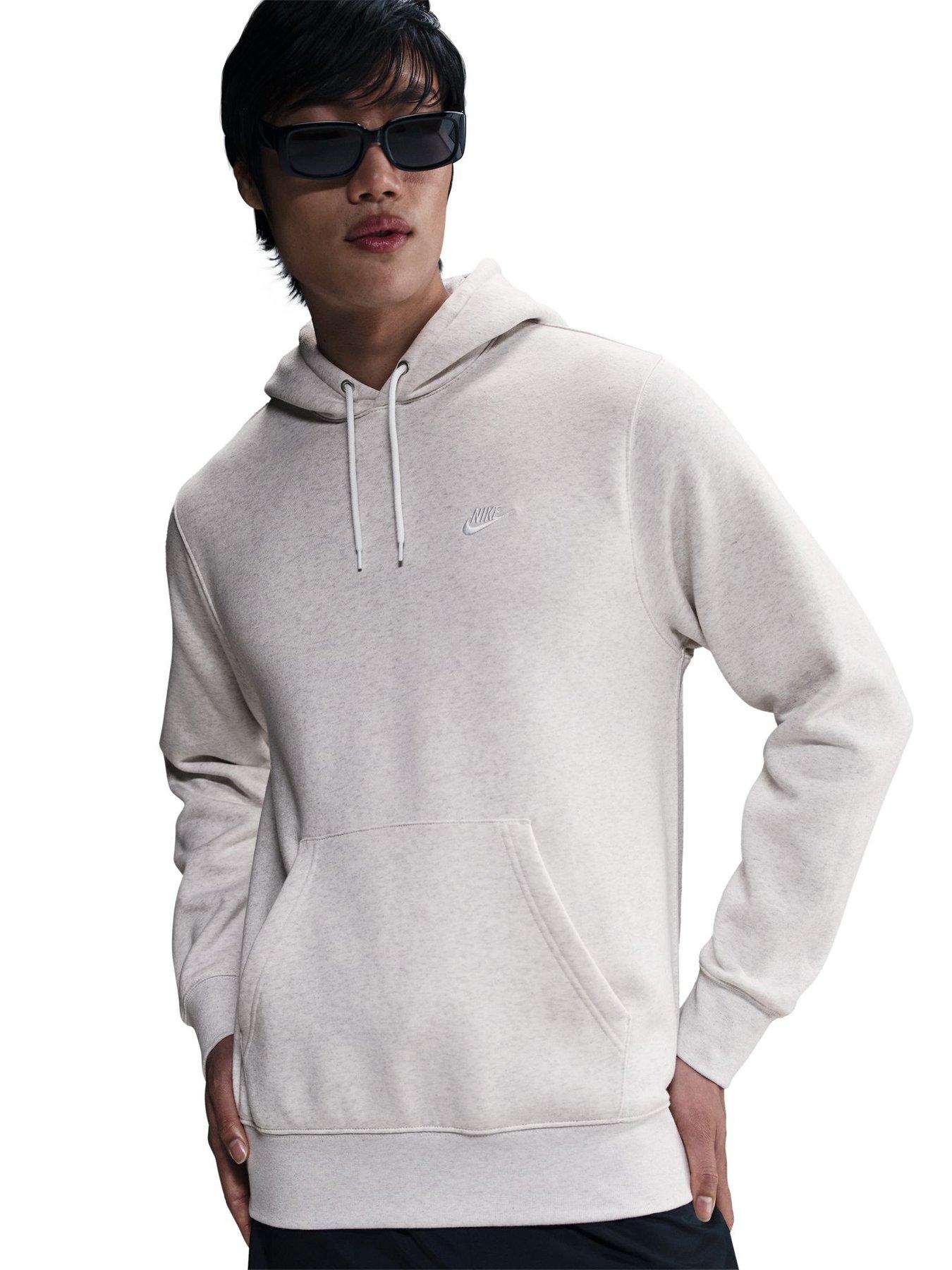 Nike Mens Club Pullover Hoodie - Grey